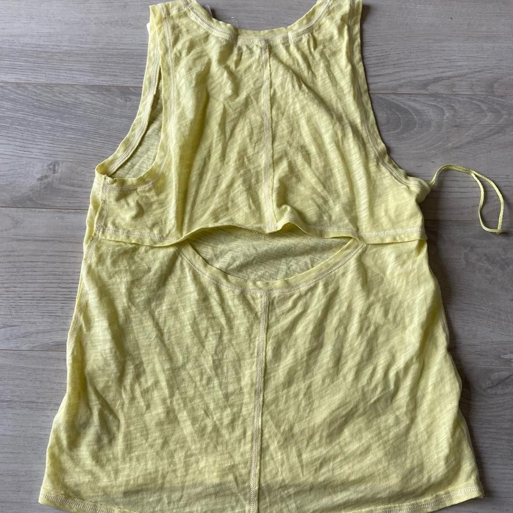 Free People Free People Yellow West Cost Surf Club Tank Top Size S / US 4 / IT 40 - 3 Thumbnail