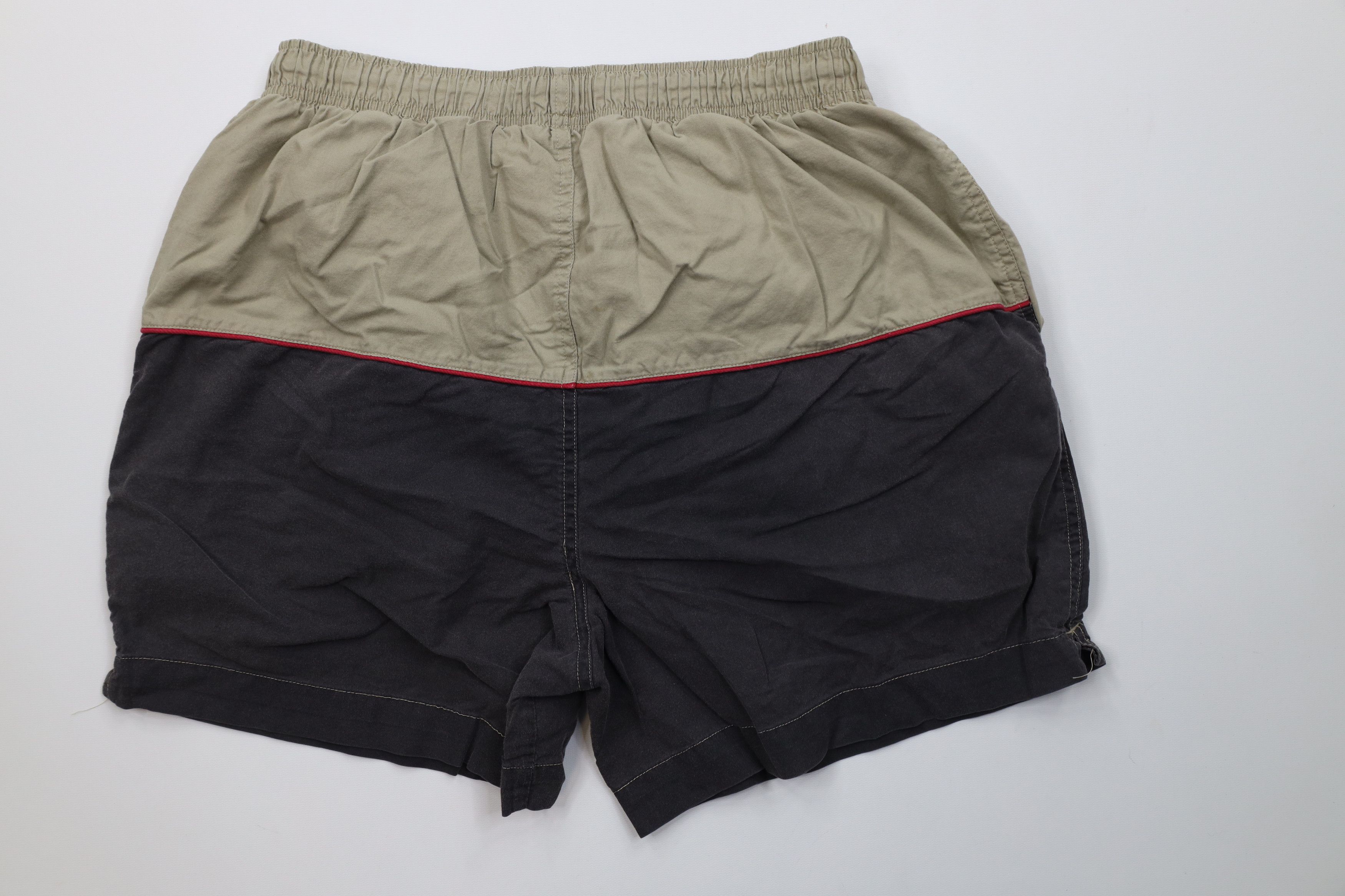 Vintage Vintage 90s Streetwear Block Lined Shorts Swim Trunks Cotton Size US 34 / EU 50 - 7 Thumbnail