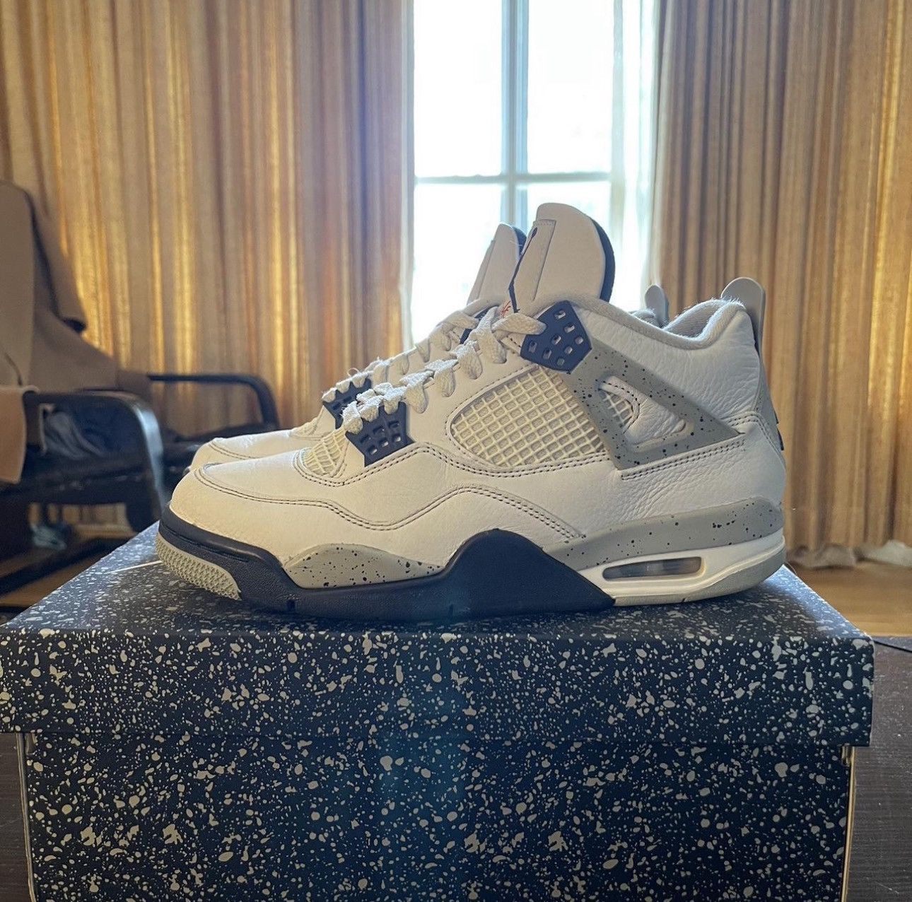 Jordan Brand Jordan 4 Midnight Navy Sz 8.5 Size US 8.5 / EU 41-42 - 3 Thumbnail