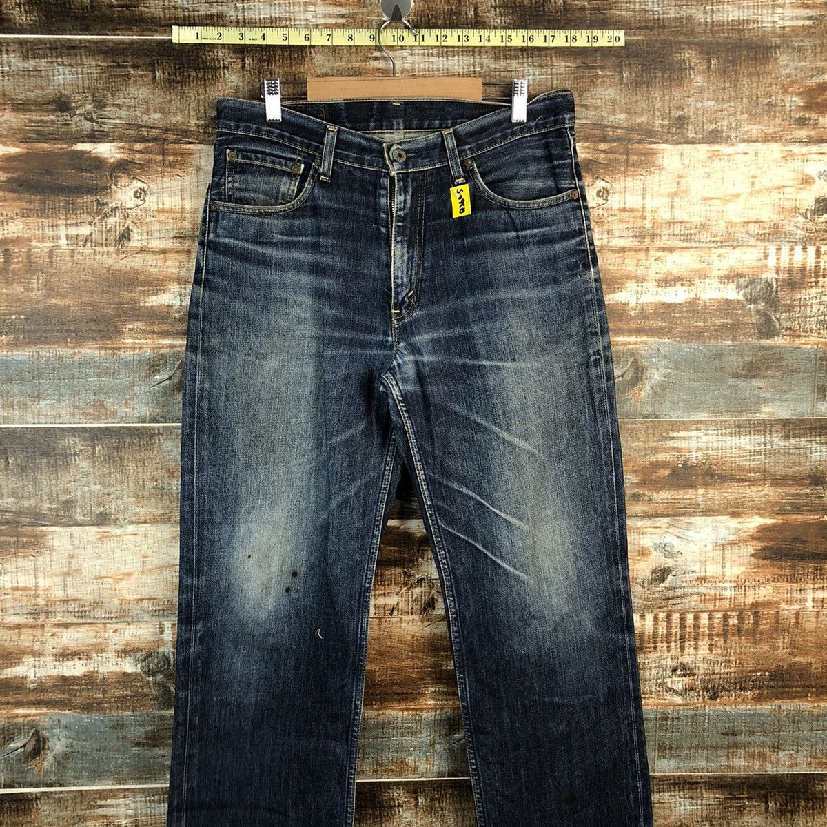 Levi's Levis 502 Blue ripped distressed Denim Pants #A2605 Size US 33 - 2 Thumbnail
