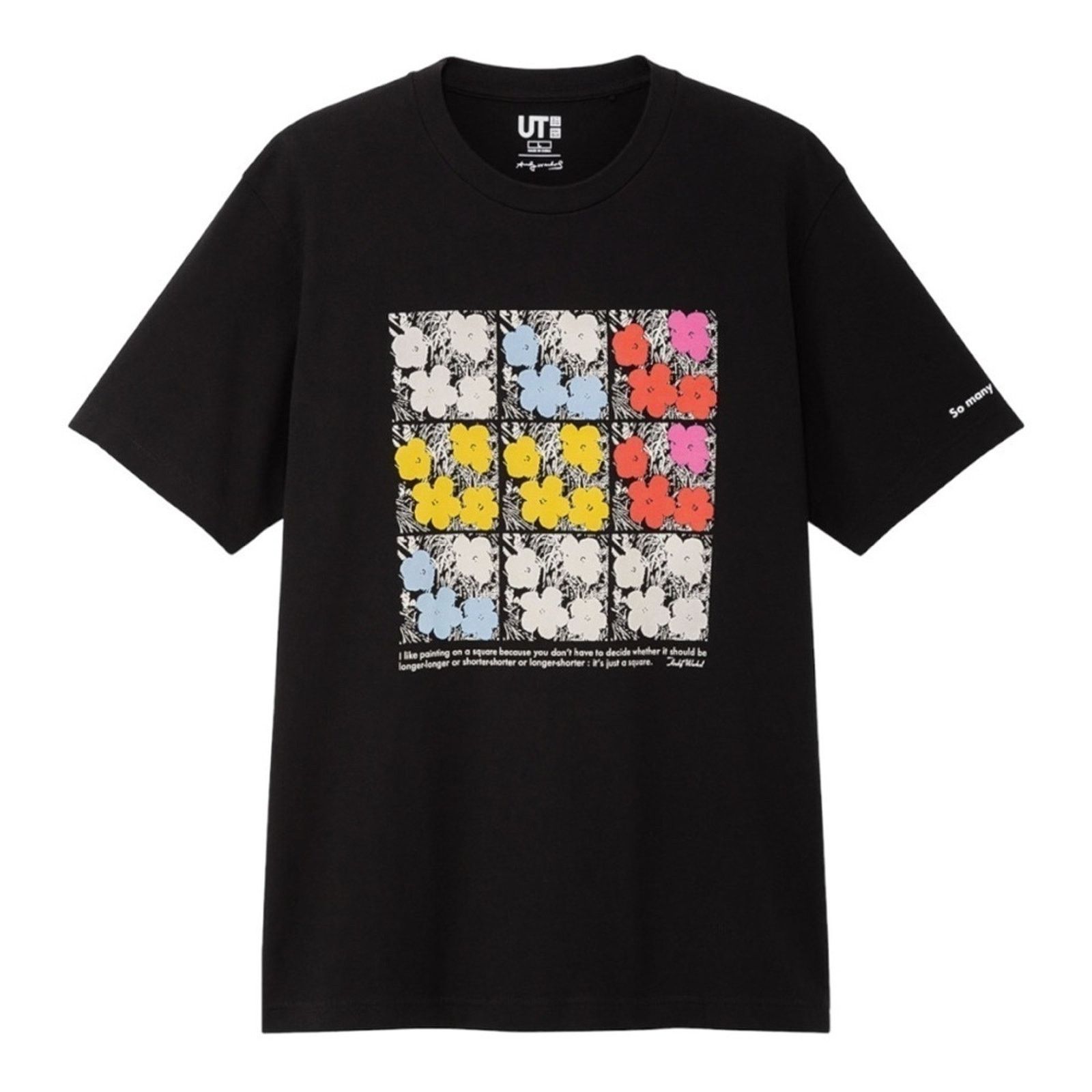 Andy Warhol × Uniqlo Uniqlo X Andy Warhol Pop Art Flowers Tee Black Size Medium Size US M / EU 48-50 / 2 - 1 Thumbnail