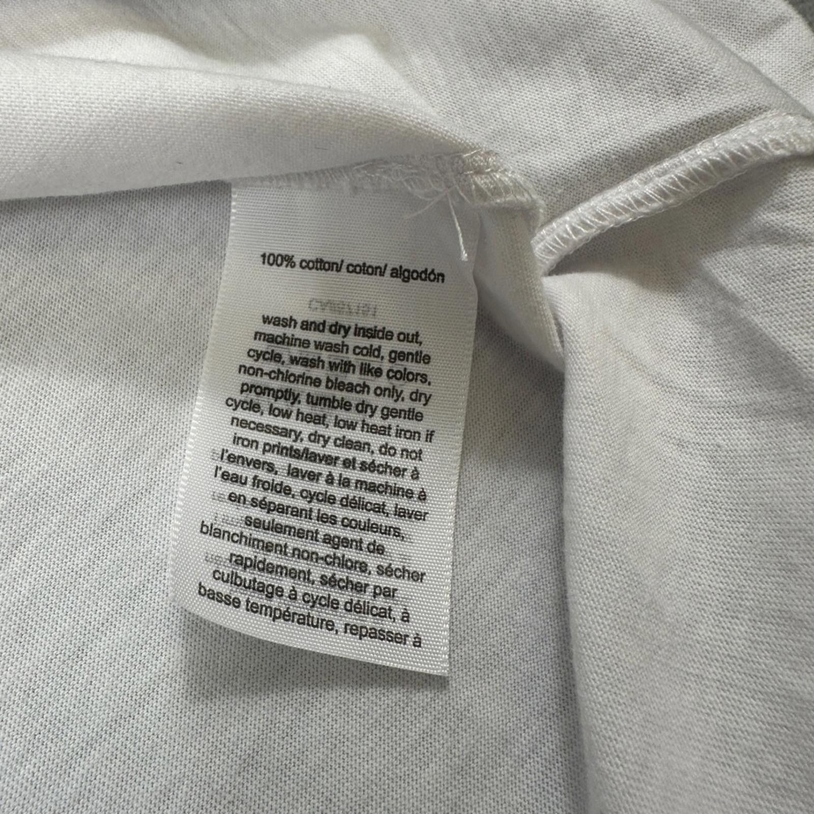 Tommy Hilfiger NWT Tommy Hilfiger Jeans Shirt 0X Womens White Graphic Tee Size L / US 10 / IT 46 - 6 Thumbnail