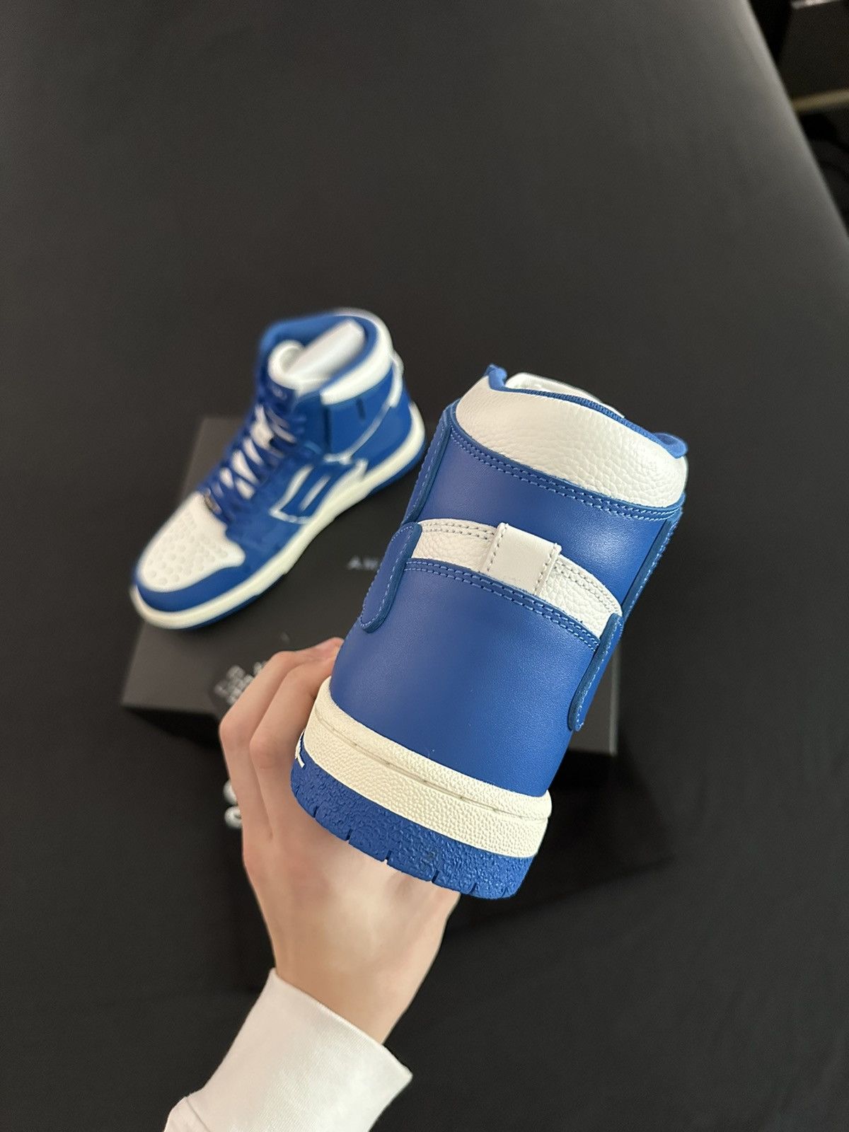 Amiri Amiri Blue Skel Hi Top Sneakers Size US 9 / EU 42 - 5 Thumbnail