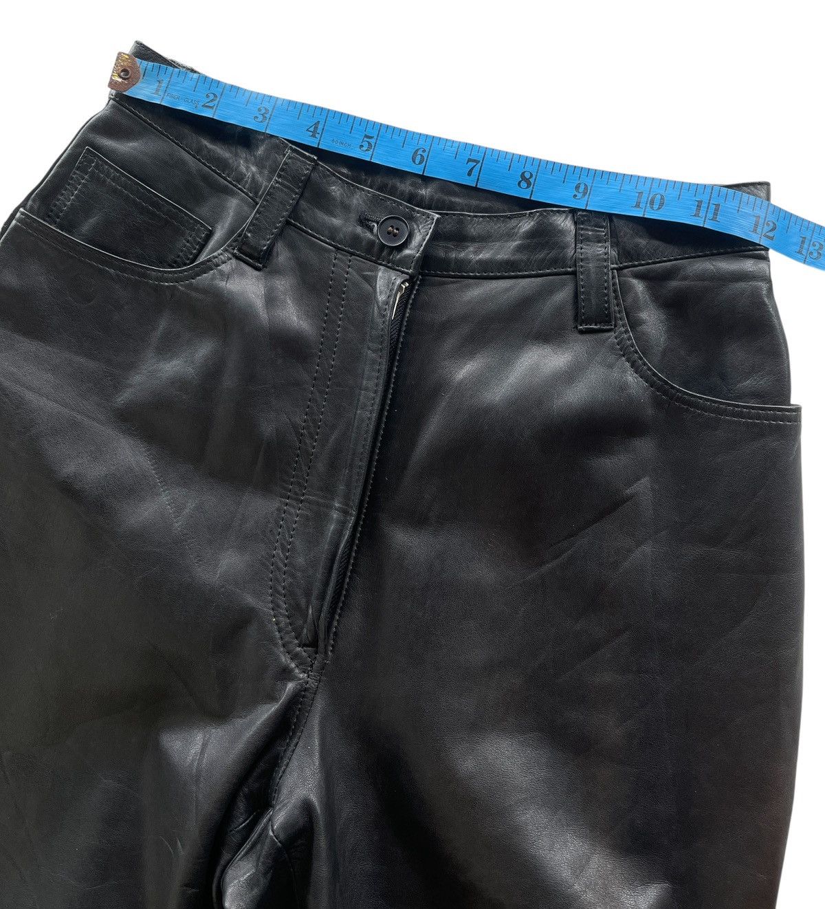 Helmut Lang Vintage Helmut Lang Highwaist Cowhide Pants Size 24" / US 00 / IT 34 - 8 Thumbnail