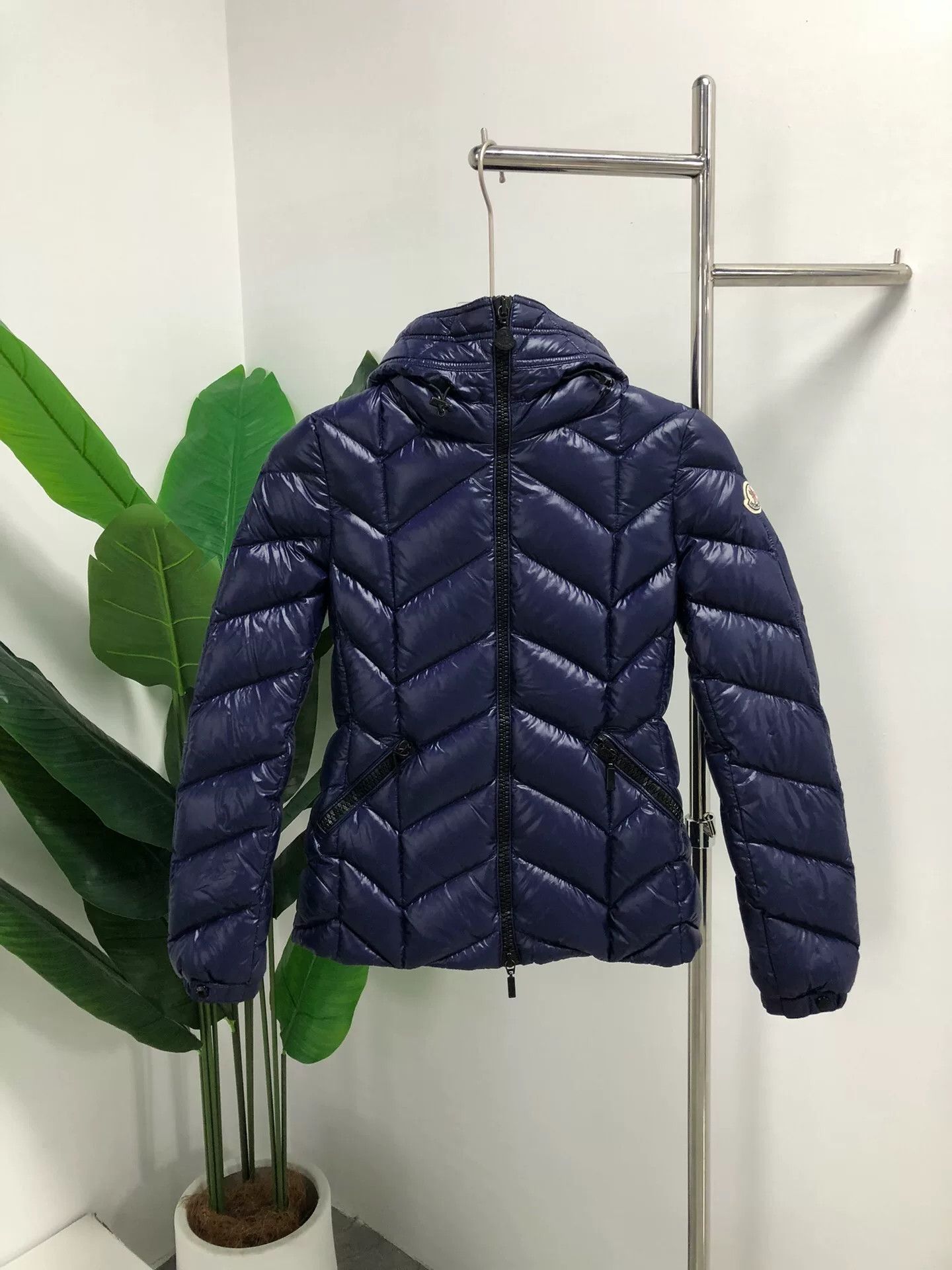 Moncler blue moncler down jacket for warmth Size US XXS / EU 40 - 1 Thumbnail