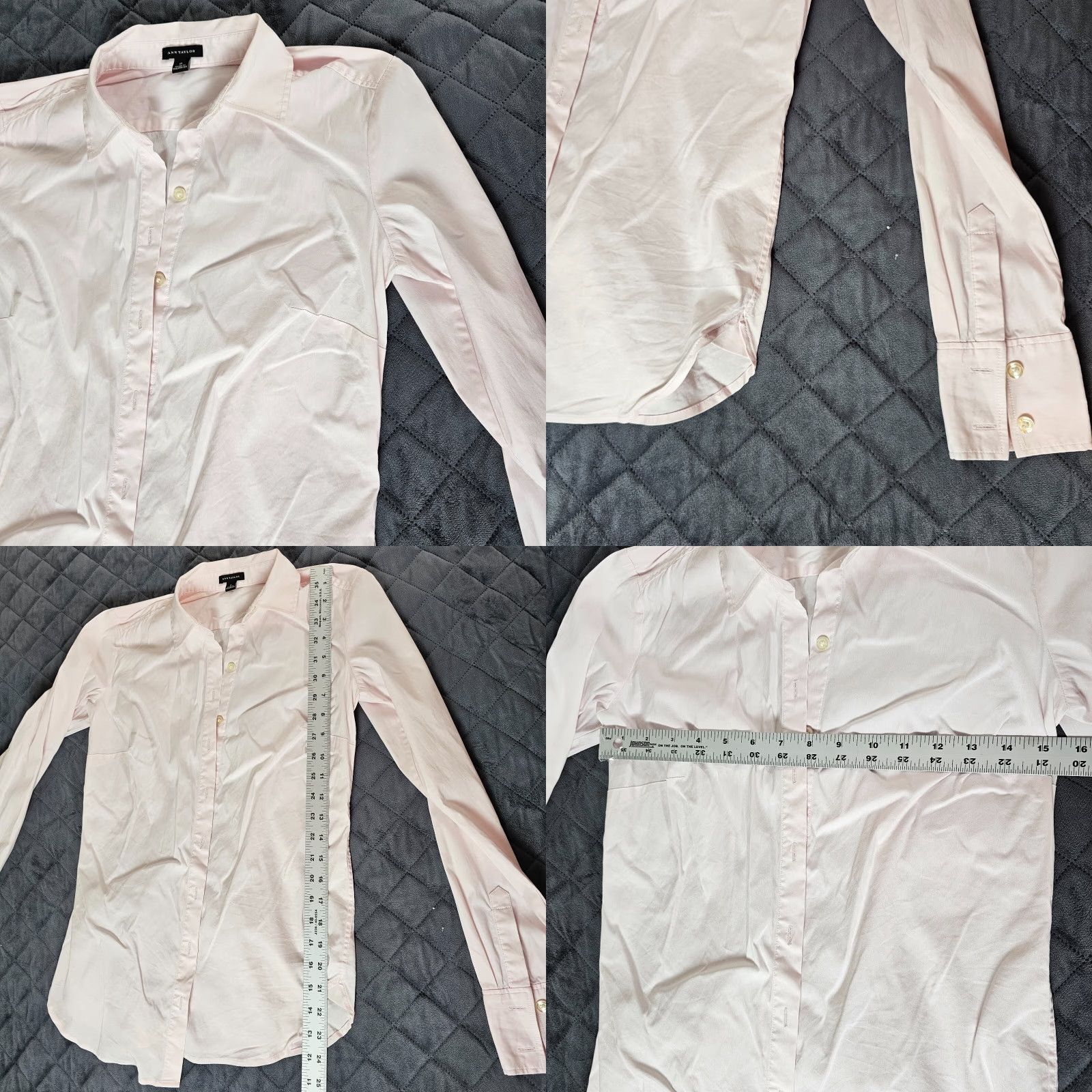Vintage VINTAGE Taylor Button-Up Shirt Women’s Size 0 Long Sleeve Collared Pink Casual Formal Size XS / US 0-2 / IT 36-38 - 8 Thumbnail