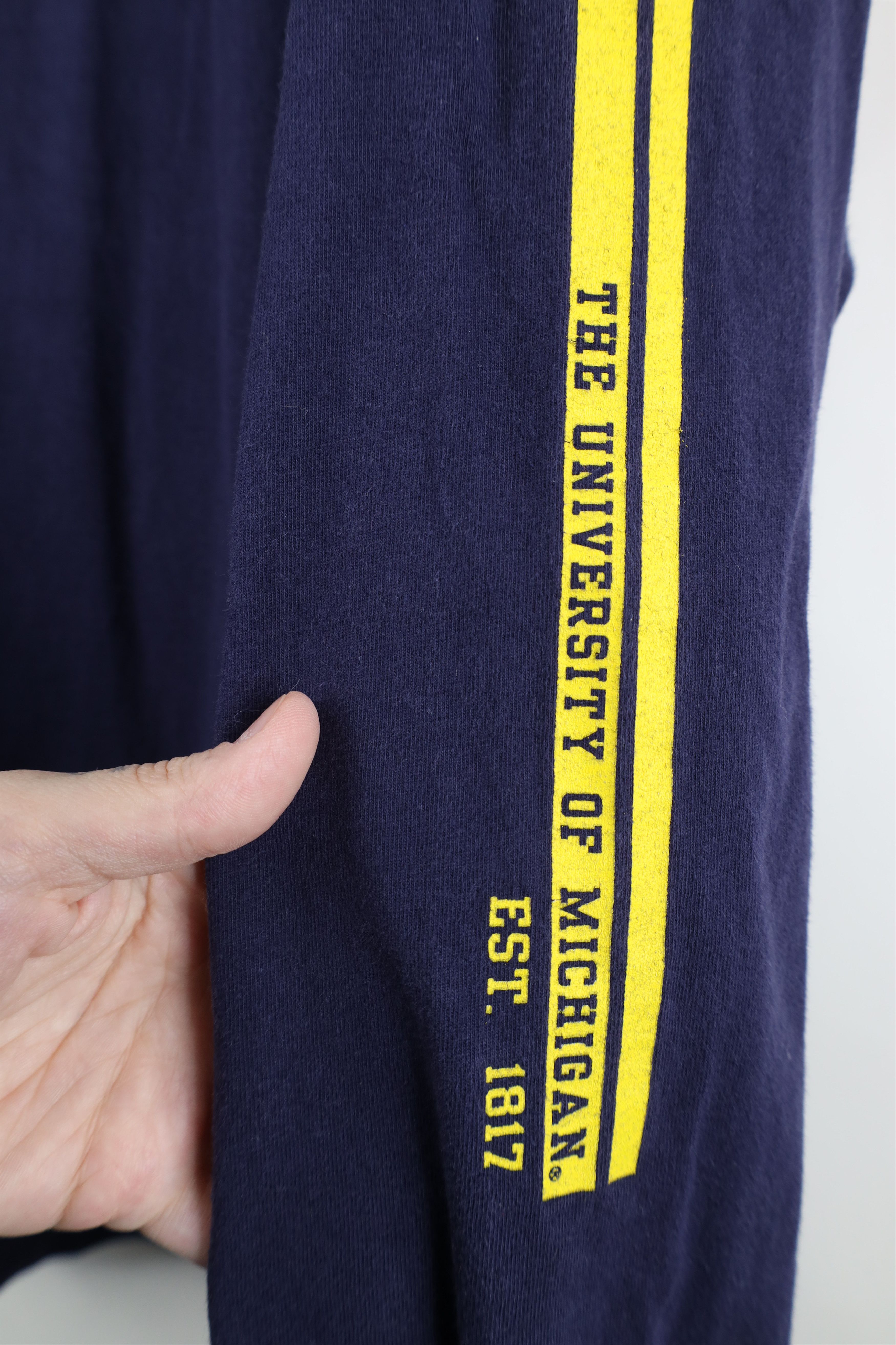 Starter Vintage 90s Starter University Michigan Long Sleeve T-Shirt Size US L / EU 52-54 / 3 - 6 Thumbnail