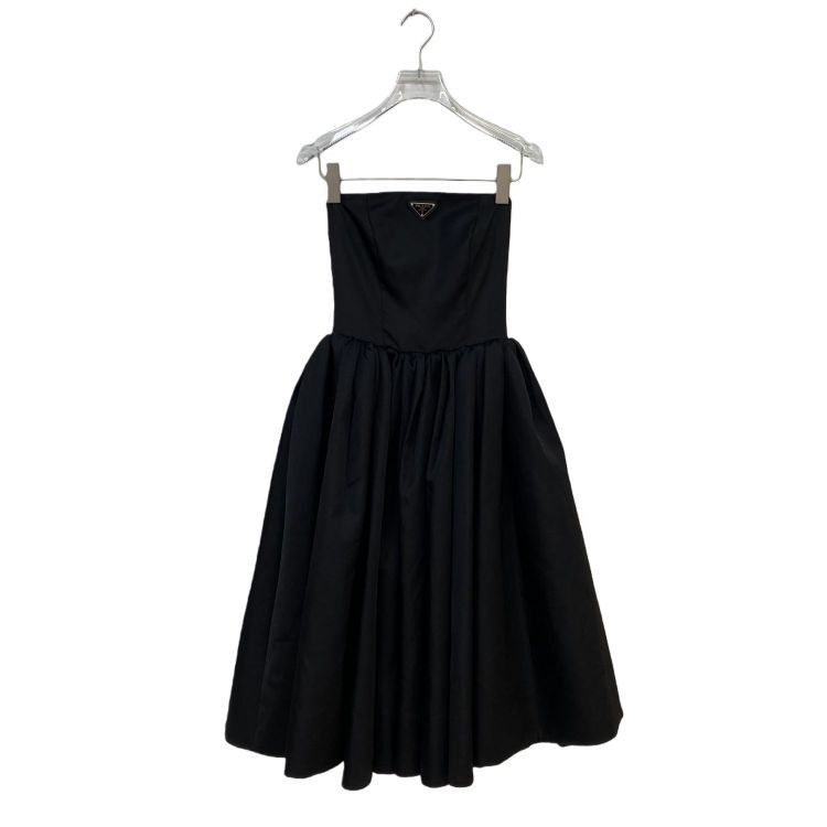 Prada Prada Logo Strapless Nylon Dress Size 36 Size XS / US 0-2 / IT 36-38 - 1 Thumbnail