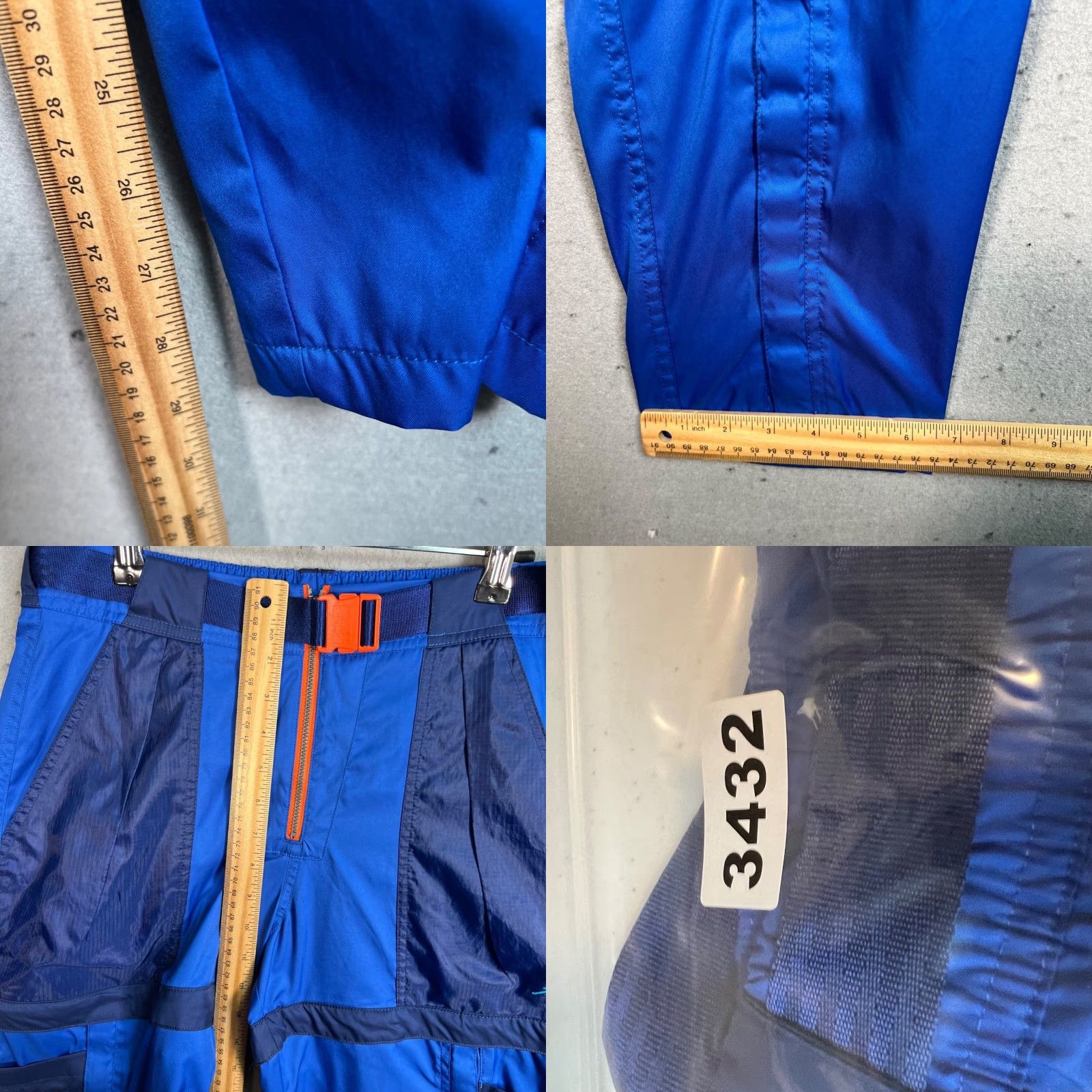 Jordan Brand Jordan Mens Small Blue Utility Cargo Pants W/ Elastic Waist Athletic Cargo Pocket Logo Regular Fit Shoes? Size US 29 - 8 Thumbnail