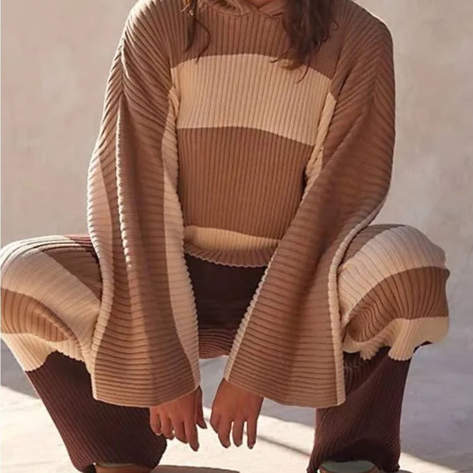 Free People Free People Beach NWT Kami Hooded Sweater Set Womens Small Size S / US 4 / IT 40 - 3 Thumbnail
