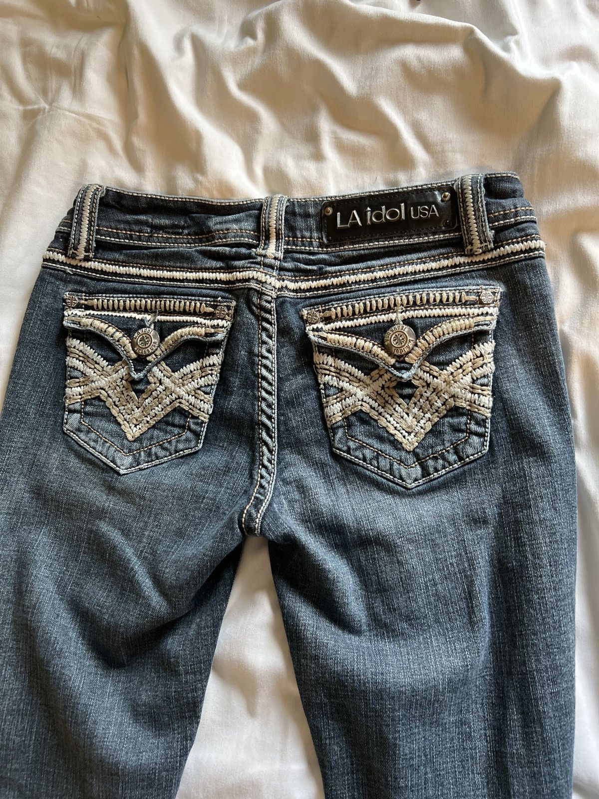 Vintage L.A. Idol USA Bootcut Jeans Size 28" / US 6 / IT 42 - 4 Thumbnail