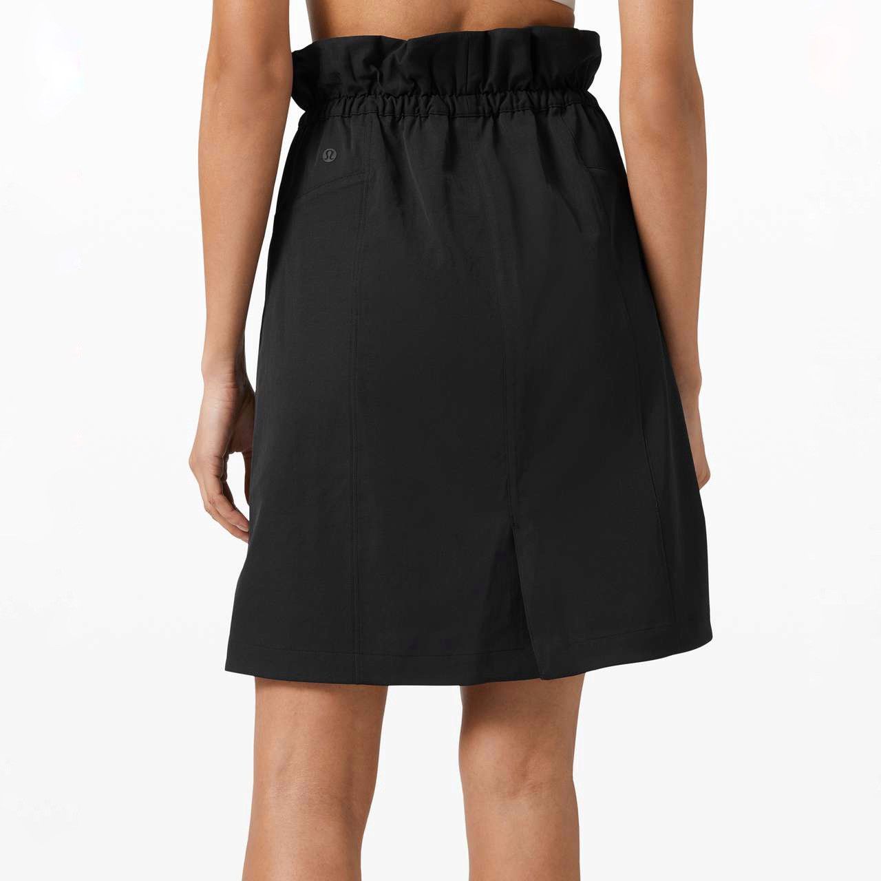 Lululemon Lululemon Trip Taker Super High-Rise Paperbag Black Skirt Size 28" / US 6 / IT 42 - 3 Thumbnail