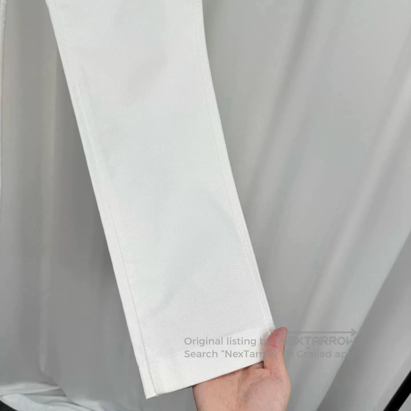 Louis Vuitton Louis Vuitton White Monogram Denim Pants. Size US 40 / EU 56 - 4 Thumbnail