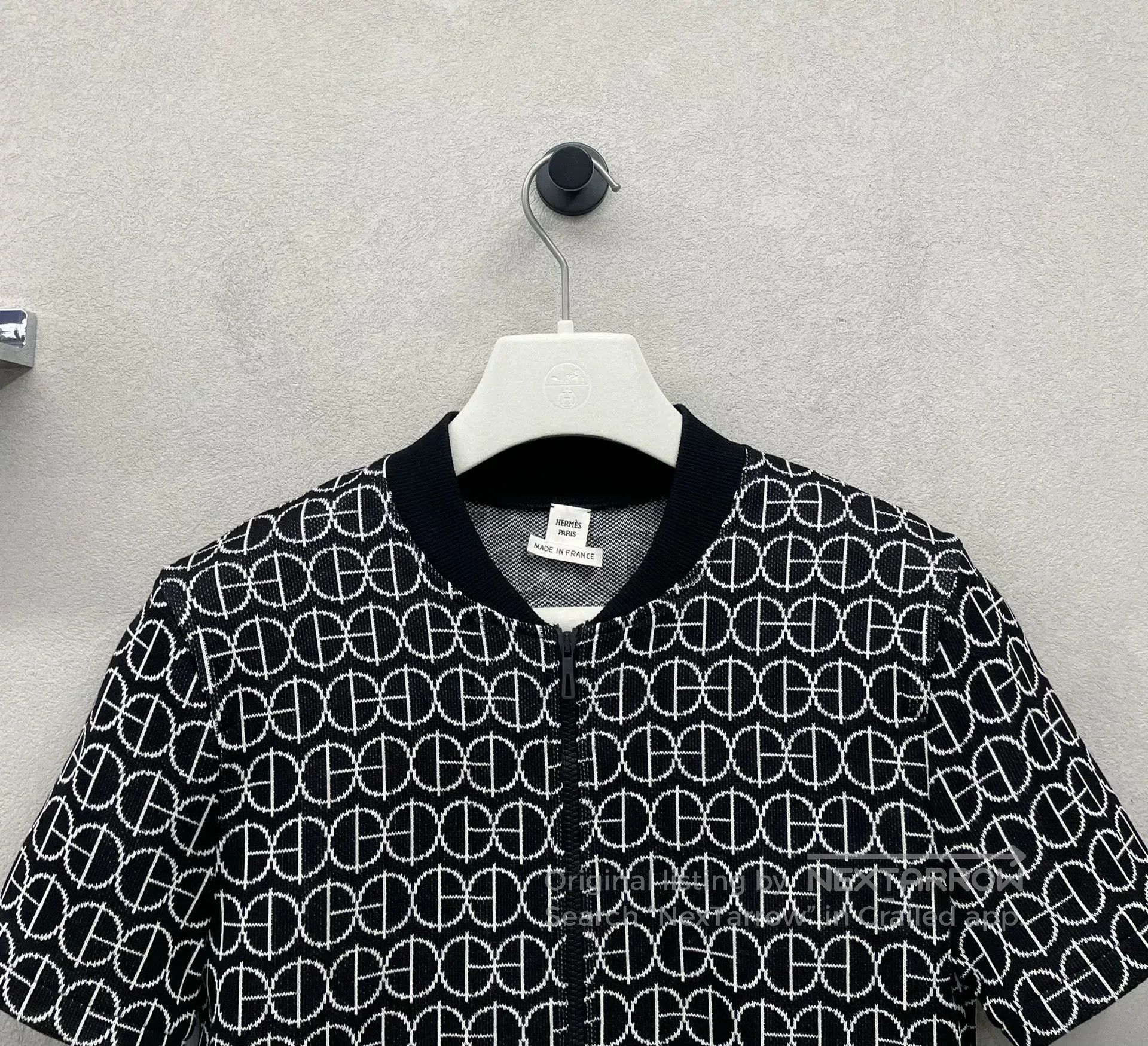 Hermes Hermes Logo Print Black Dress. Size XXS / US 00 / IT 34 - 4 Thumbnail