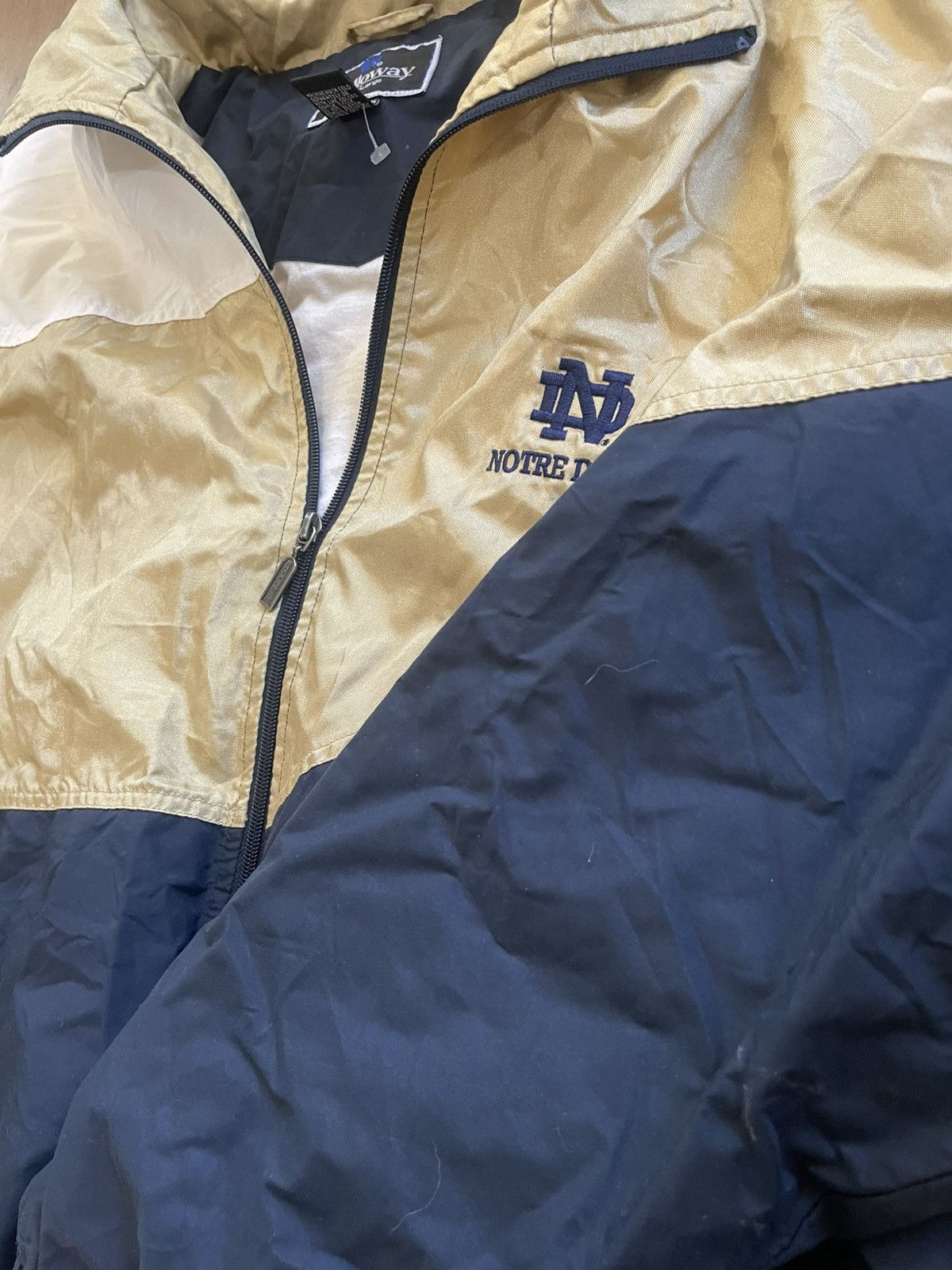 Salem Sportswear 90’s Norte Dame Jacket Size US L / EU 52-54 / 3 - 3 Thumbnail