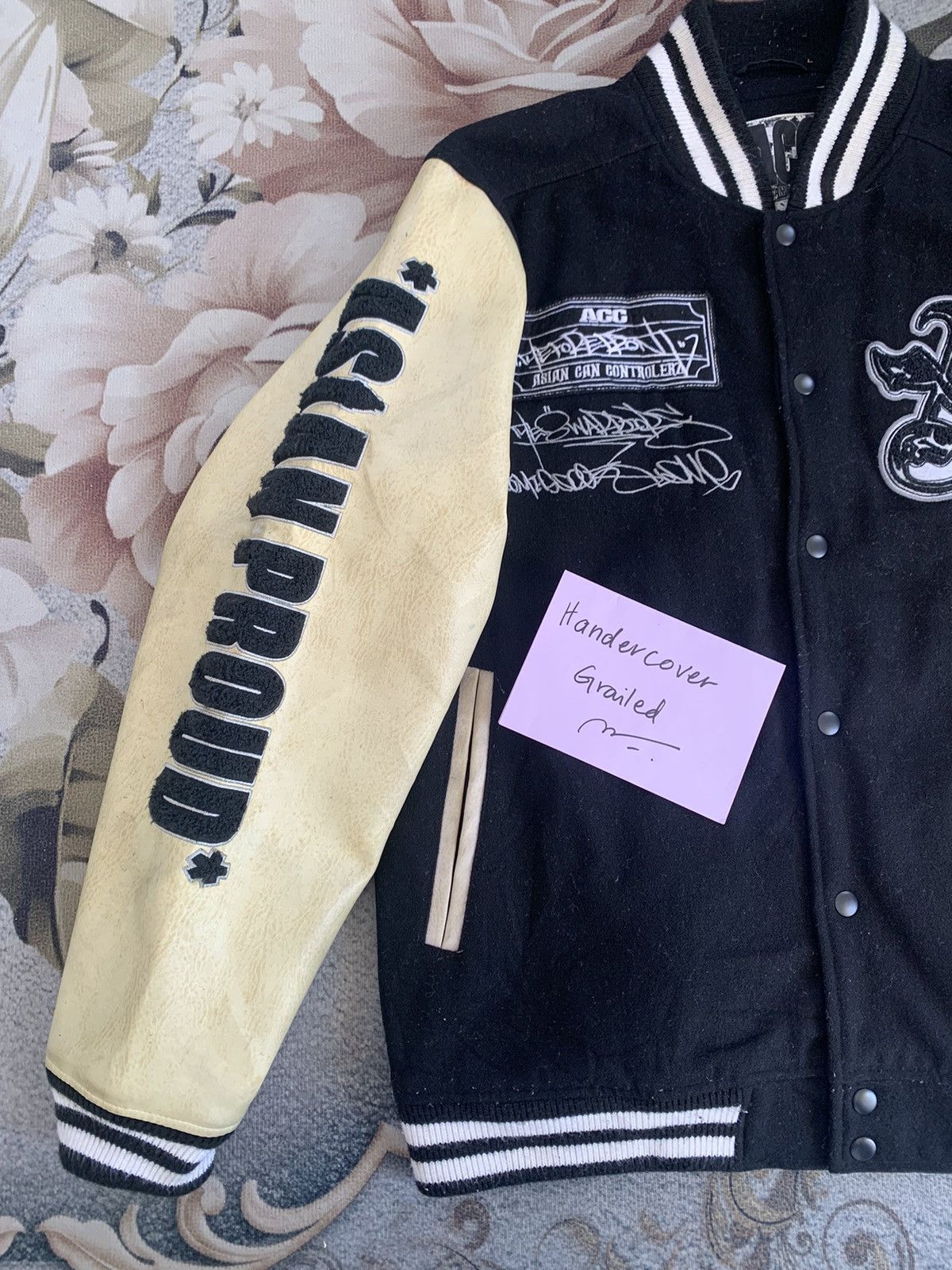 Japanese Brand Vtg ACC Asian Can Controlerz Varsity Jacket Size US L / EU 52-54 / 3 - 3 Thumbnail