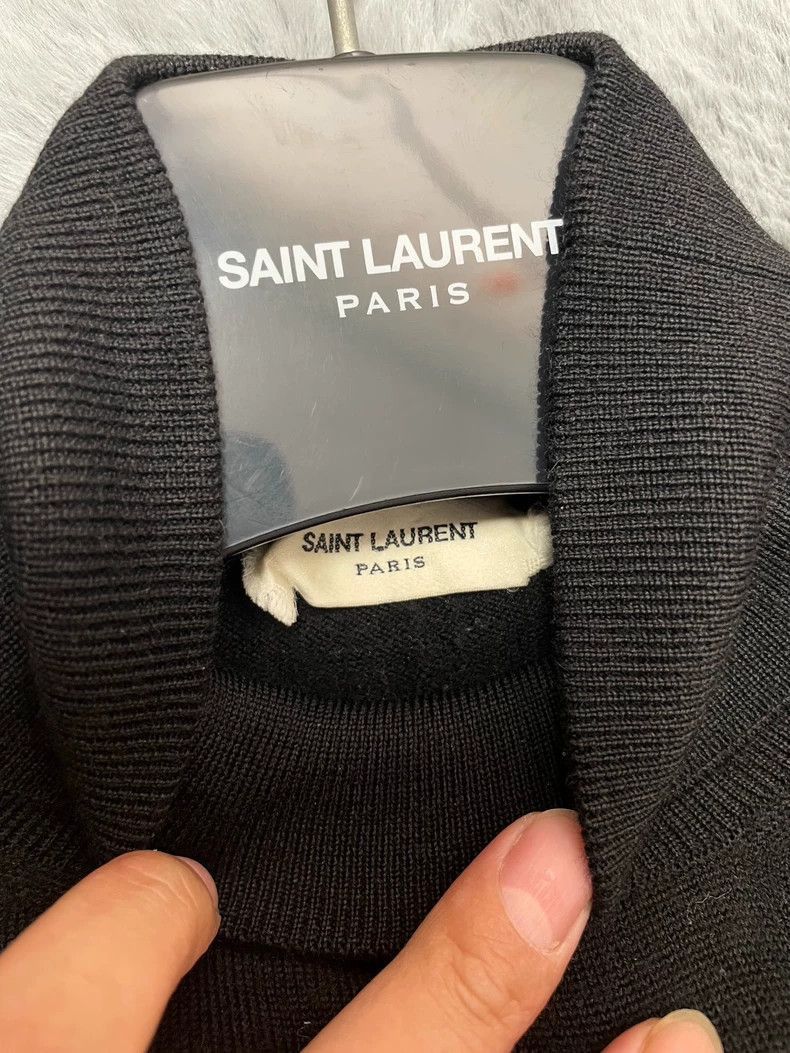 Other Saint Laurent Black Cashmere Turtleneck Sweater-2507 Size US L / EU 52-54 / 3 - 3 Thumbnail