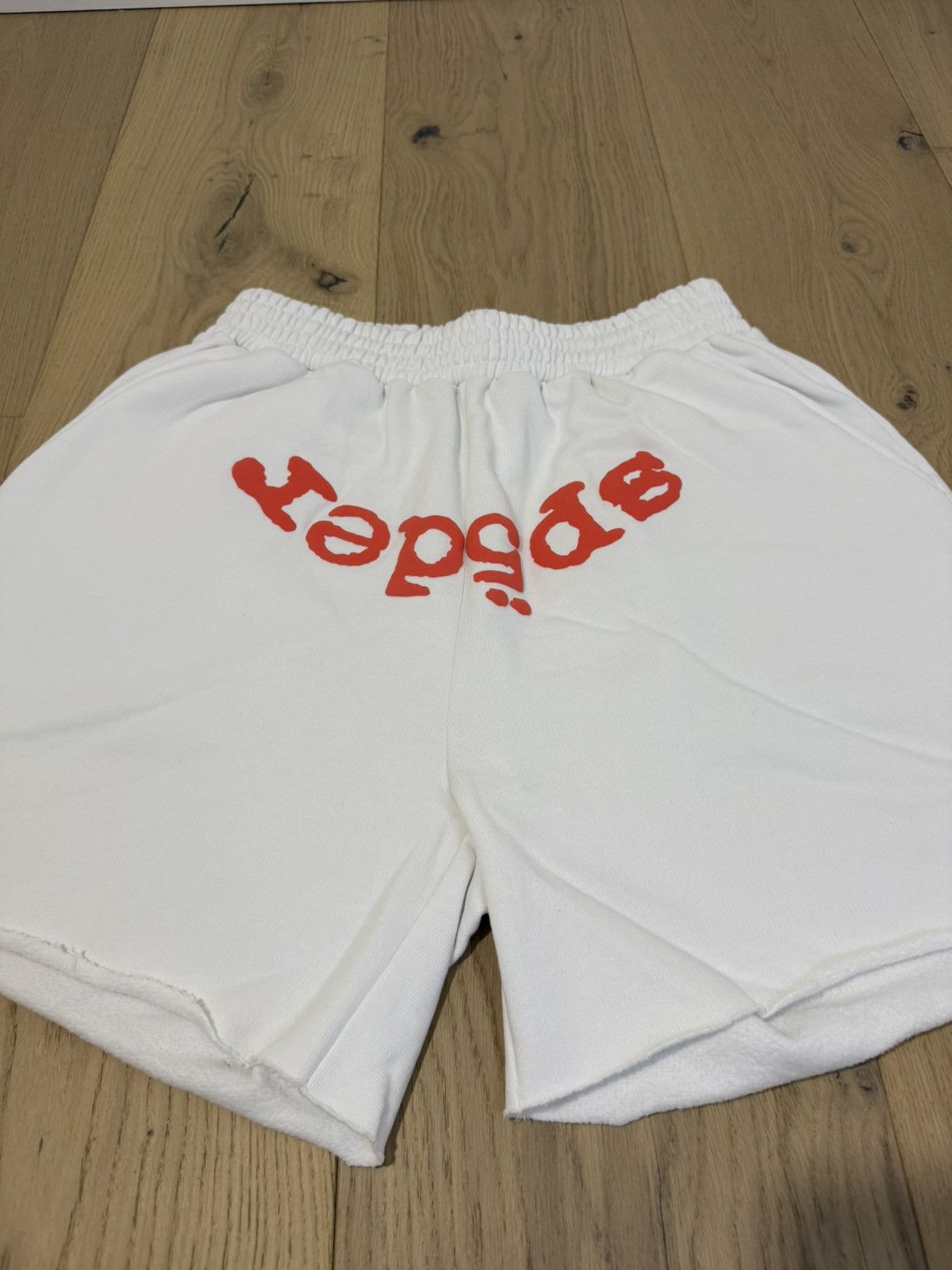 Sp5der Sp5der OG Web White Shorts Size US 33 - 2 Thumbnail