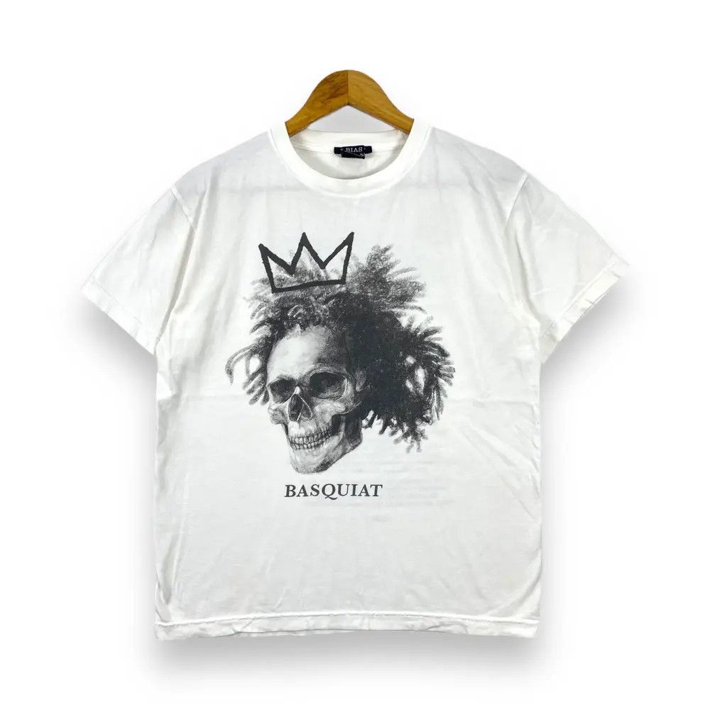 Bias Japanese Brand BIAS BASQUIAT Dead Man Art Graphic Tee Size US S / EU 44-46 / 1 - 1 Thumbnail