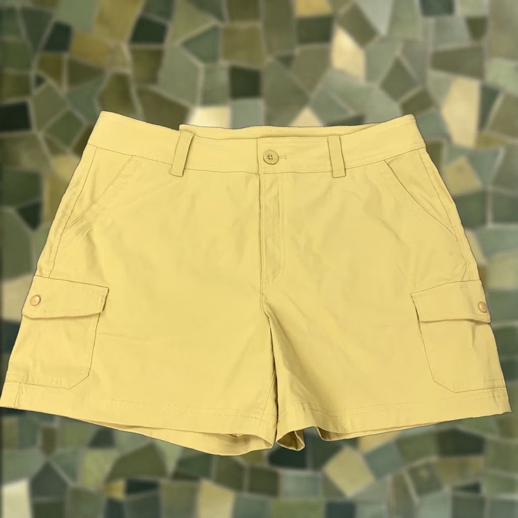 Eddie Bauer VINTAGE Eddie Bauer Cargo Shorts Women’s Size 14 Khaki High-Rise Stretch Casual Size 36" / US 14 / IT 50 - 1 Thumbnail