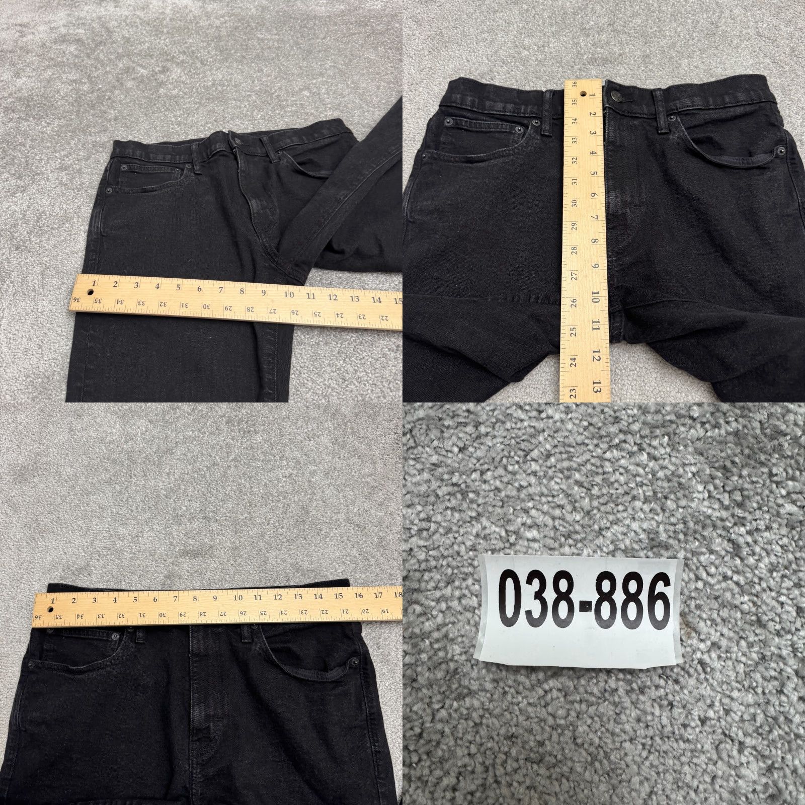 J.Crew J.Crew Jeans Mens 32x32 Flex Straight Denim Cotton Black Classic USA Size US 32 / EU 48 - 9 Thumbnail