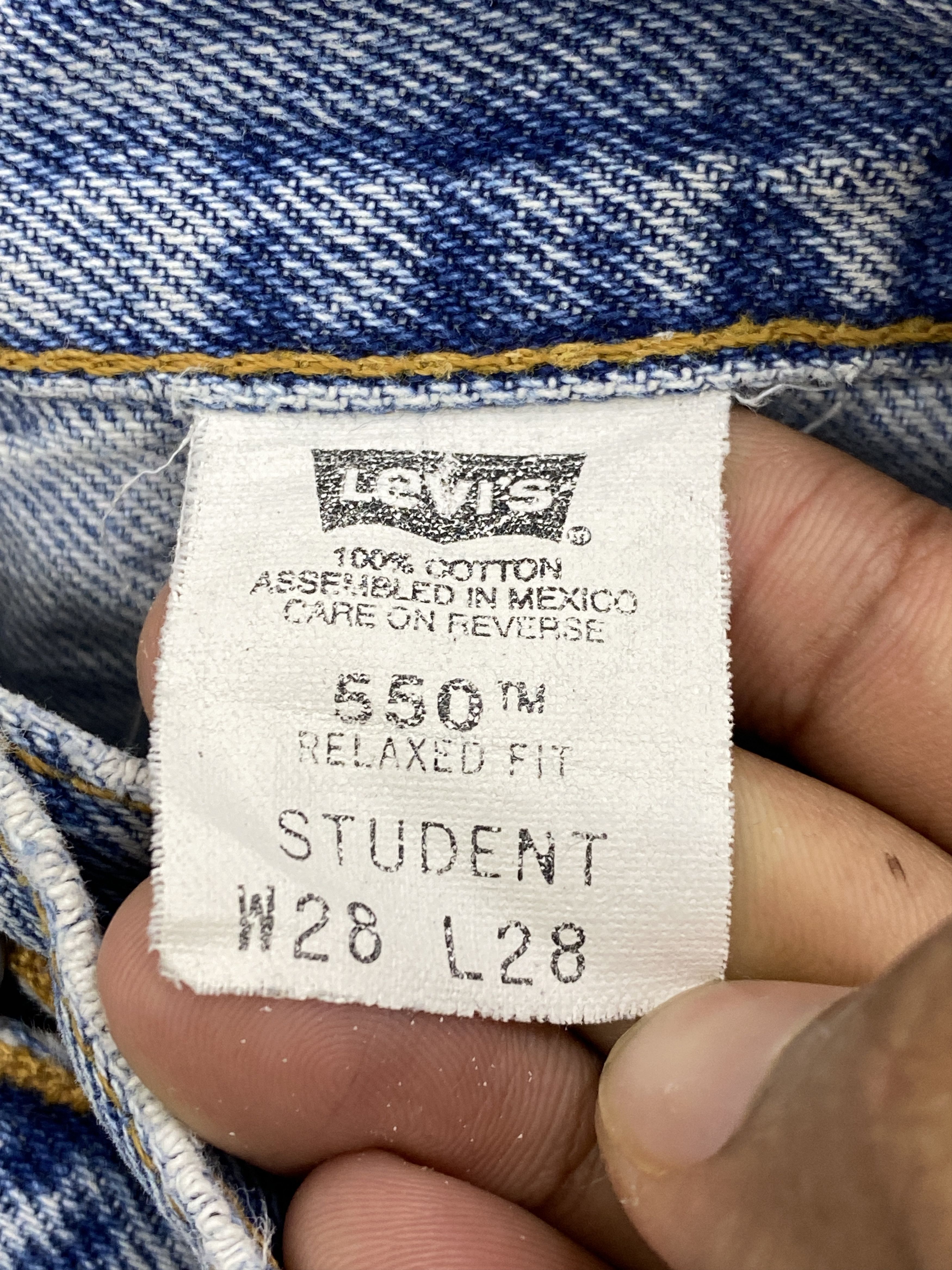 Levi's Vintage 90s Levi's 550 Student Jeans DP2689 Size US 37 - 7 Thumbnail