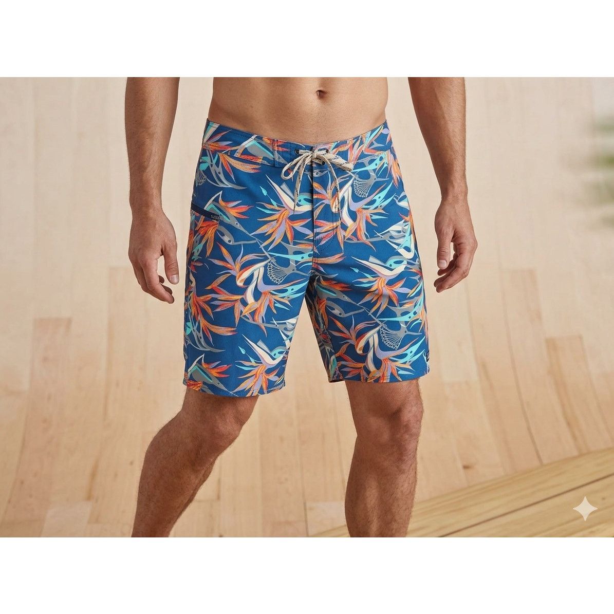 Patagonia Patagonia Printed Wavefarer Board Shorts- 34 - Blue Orange Size US 34 / EU 50 - 5 Thumbnail