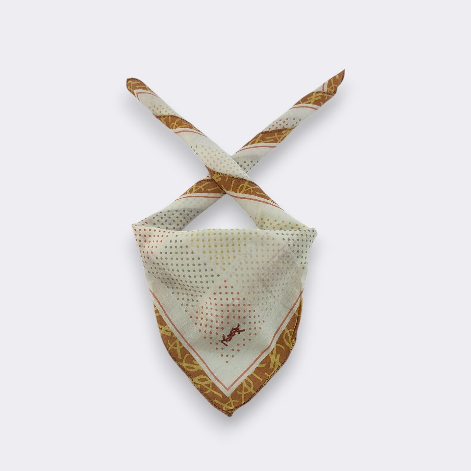 Yves Saint Laurent Vintage Yves Saint Laurent Handkerchief Neckerchief H087M Size ONE SIZE - 1 Thumbnail