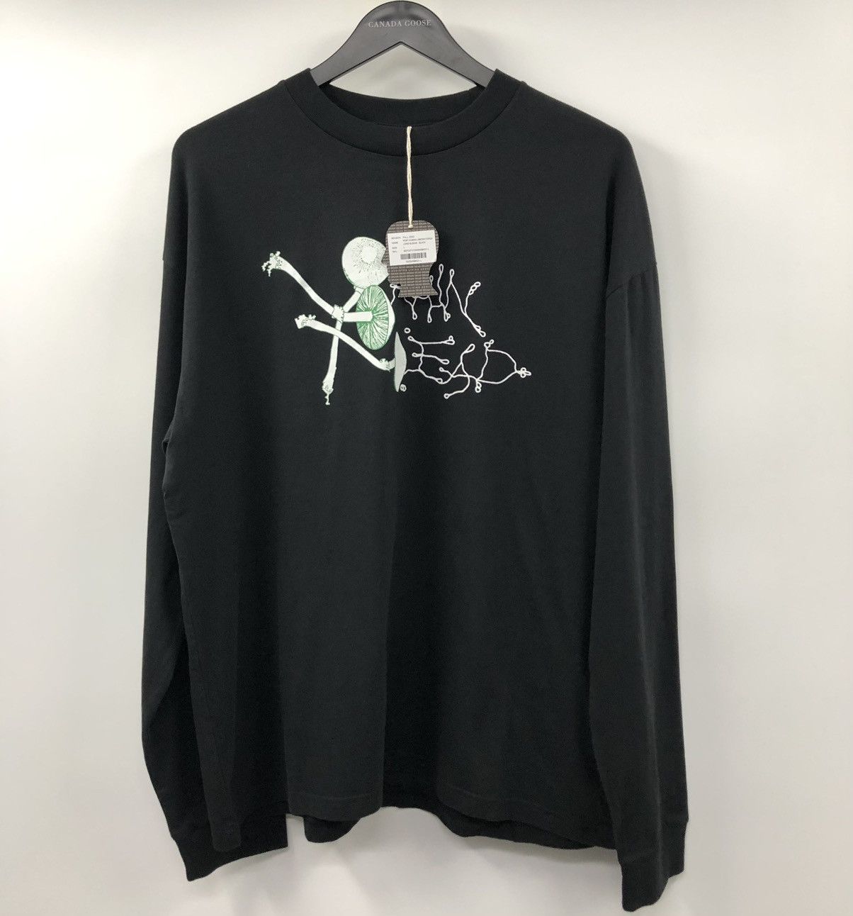 Brain Dead Brain Dead Post Human Laboratories Long Sleeve Black T-Shirt Size US M / EU 48-50 / 2 - 1 Thumbnail
