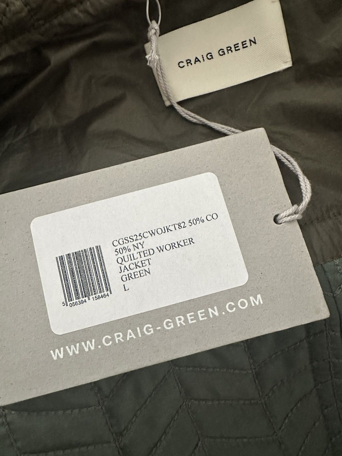 Craig Green CRAIG GREEN Quilted Worker Jacket - Green - Large Size US L / EU 52-54 / 3 - 7 Thumbnail