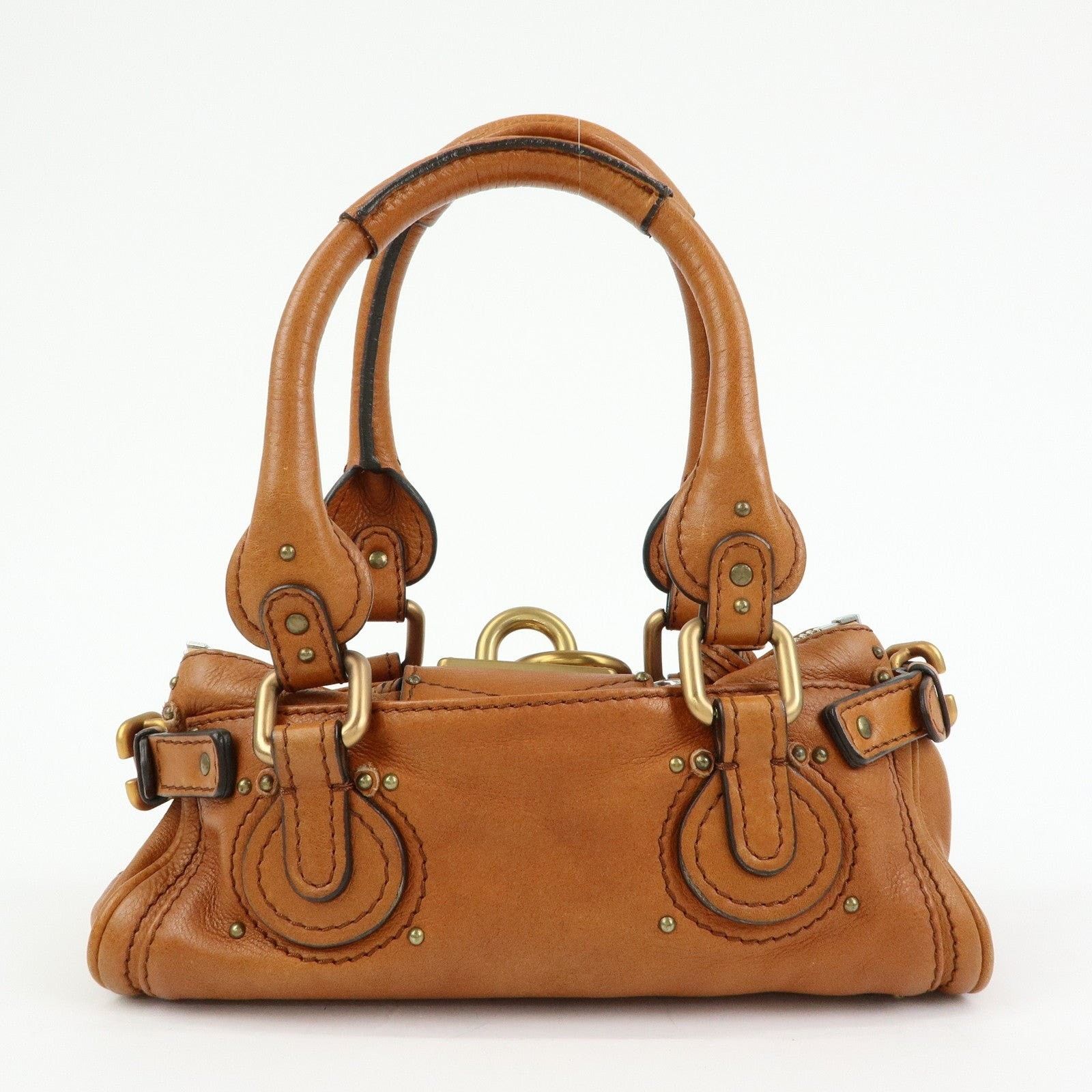 Chloe Chloe Paddington Mini Satchel Calfskin Leather Tan Size ONE SIZE - 2 Thumbnail