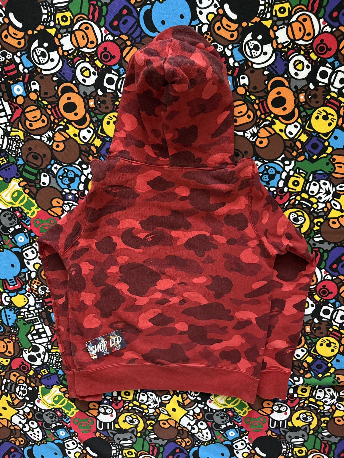 Bape A Bathing Ape Red Camo Swarovski Pullover Hoodie Size US S / EU 44-46 / 1 - 10 Thumbnail