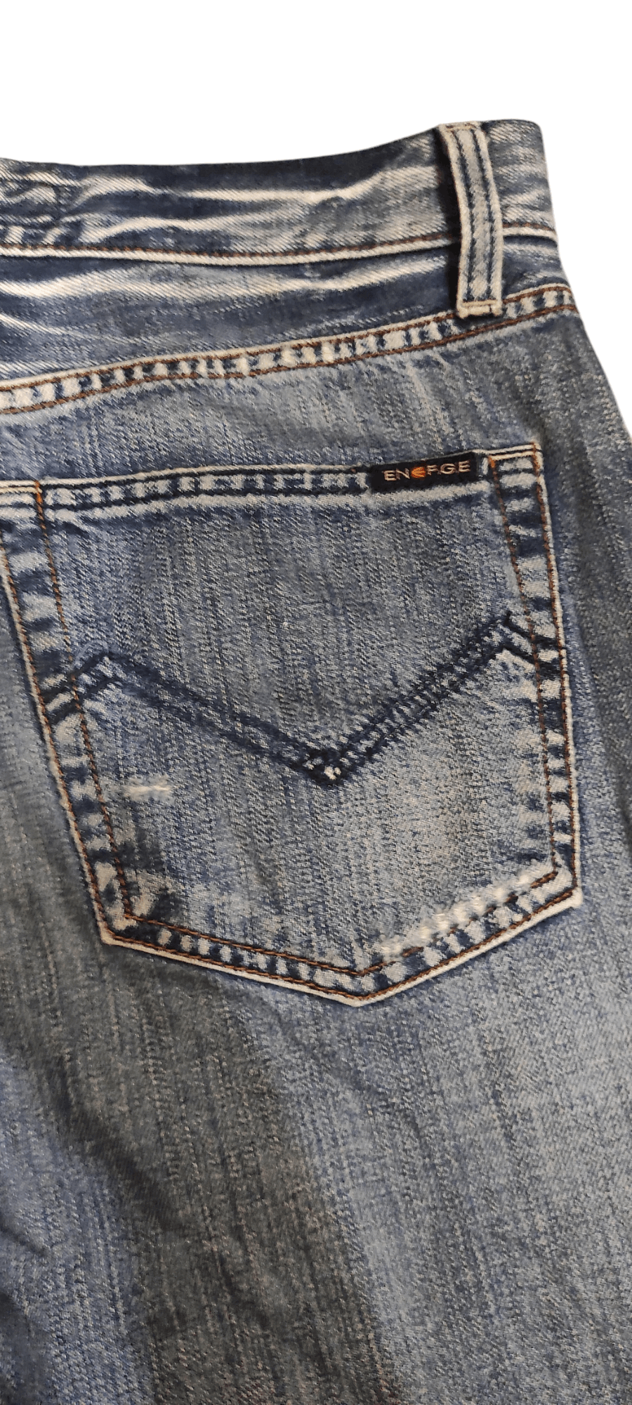 Energie × If Six Was Nine Vintage Energie Distressed Patchwork Denim Size US 34 / EU 50 - 7 Thumbnail