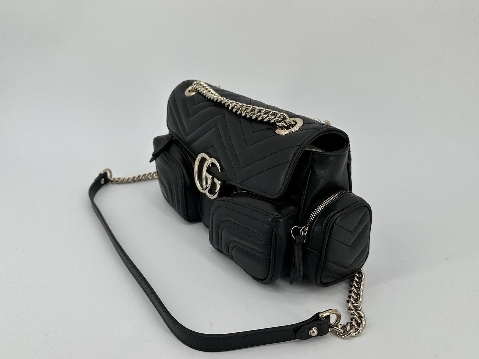 Gucci New Gucci Bag Marmont Leather Black Woman Size ONE SIZE - 5 Thumbnail