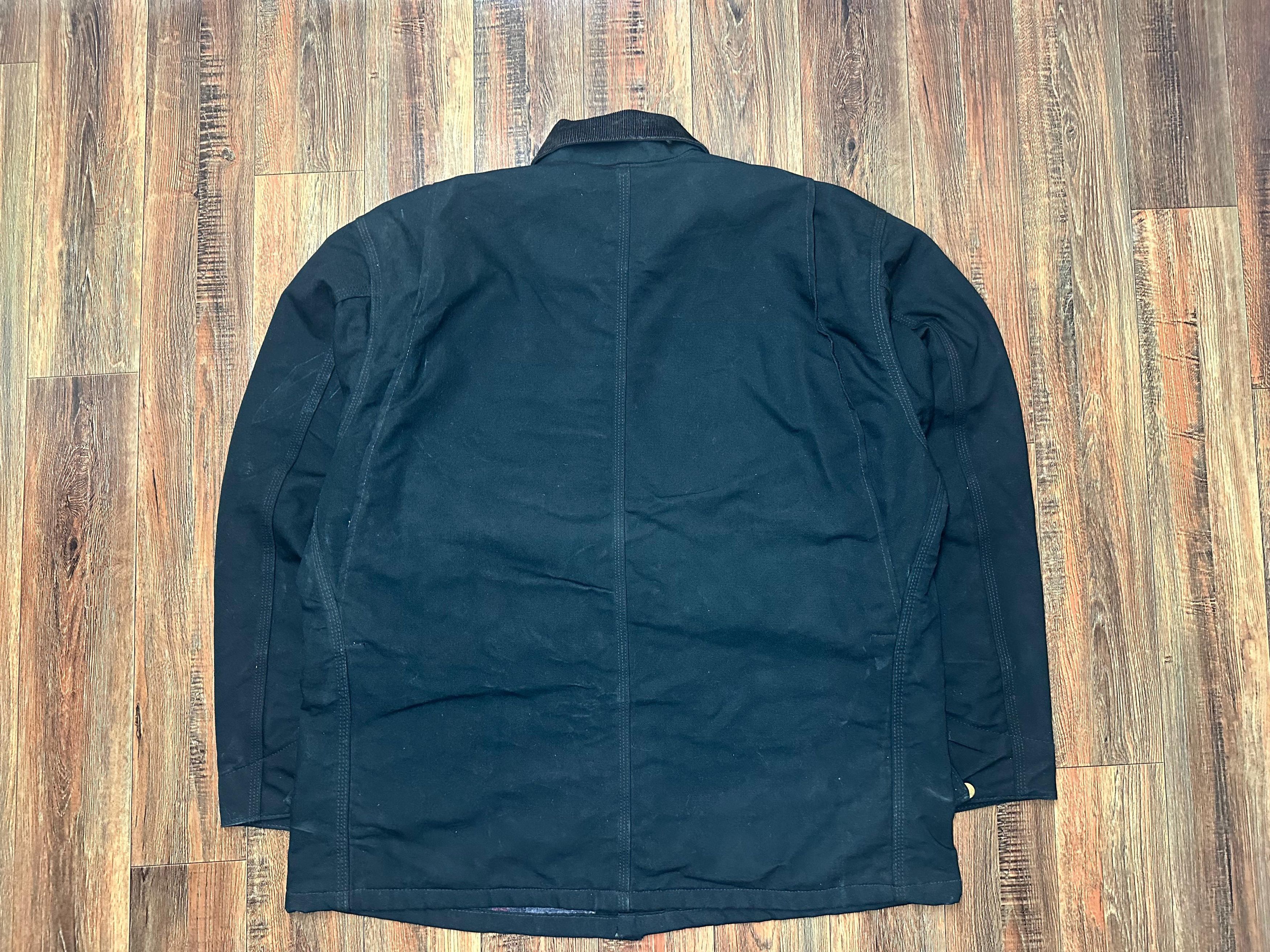 Carhartt × Vintage Vintage 90's Carhartt chore Coat C01 BLK SIZE 48 Size US XL / EU 56 / 4 - 6 Thumbnail