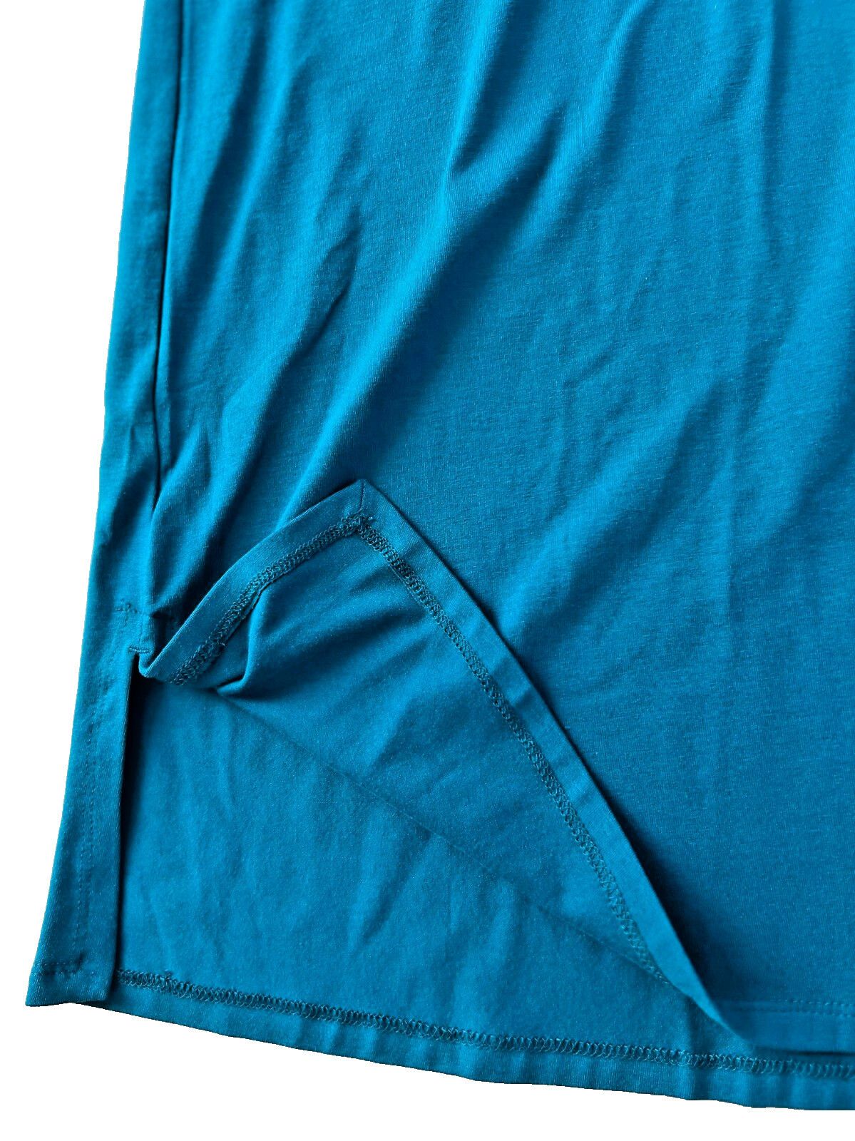 Eileen Fisher Eileen Fisher Jersey Knit Crew Neck Dress in Jewel ( L ) Size L / US 10 / IT 46 - 3 Thumbnail