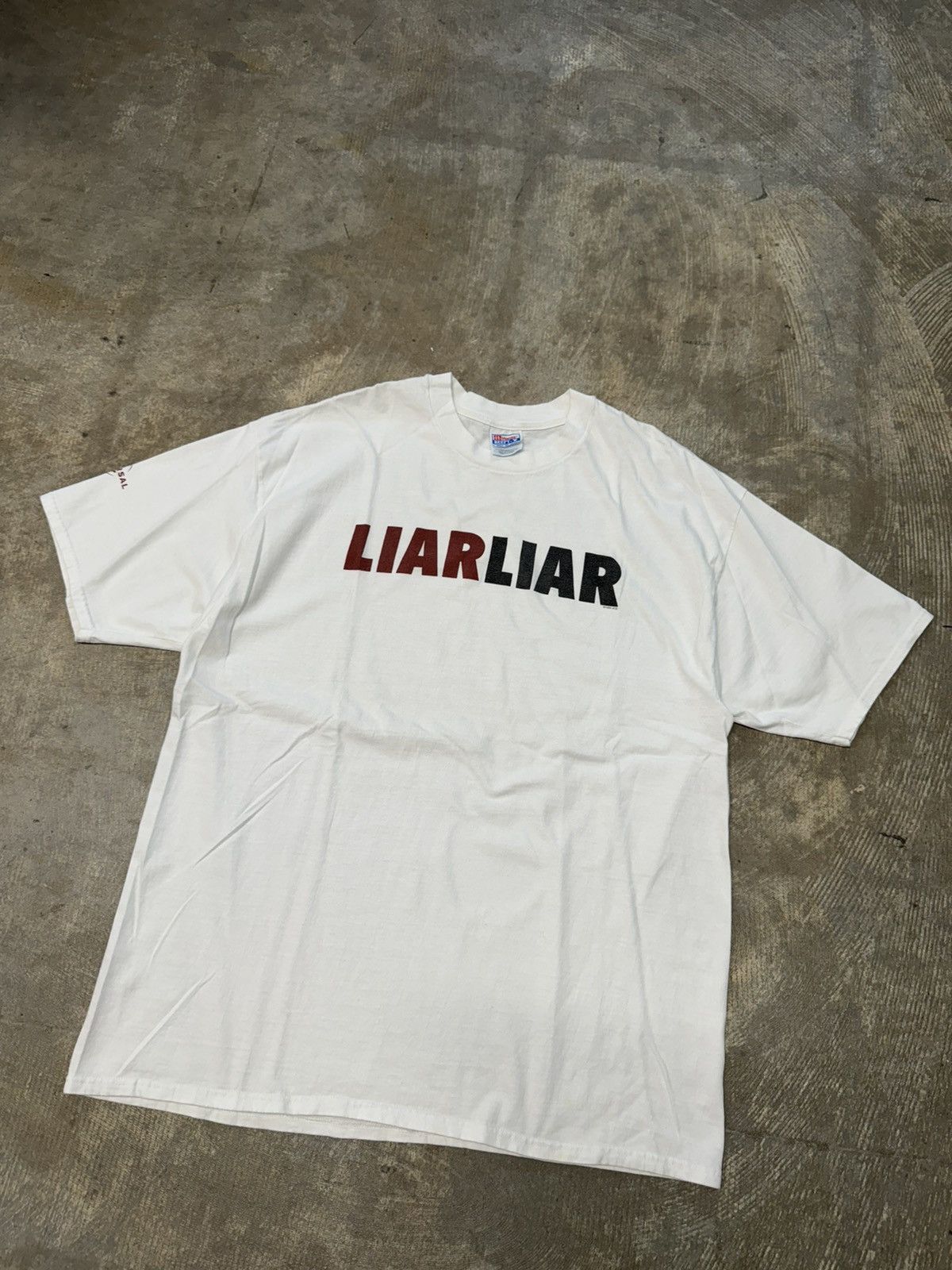 Vintage Vintage 90s 1996 Liar Liar Double Side Promo Movie T-Shirt Size US XXL / EU 58 / 5 - 7 Thumbnail