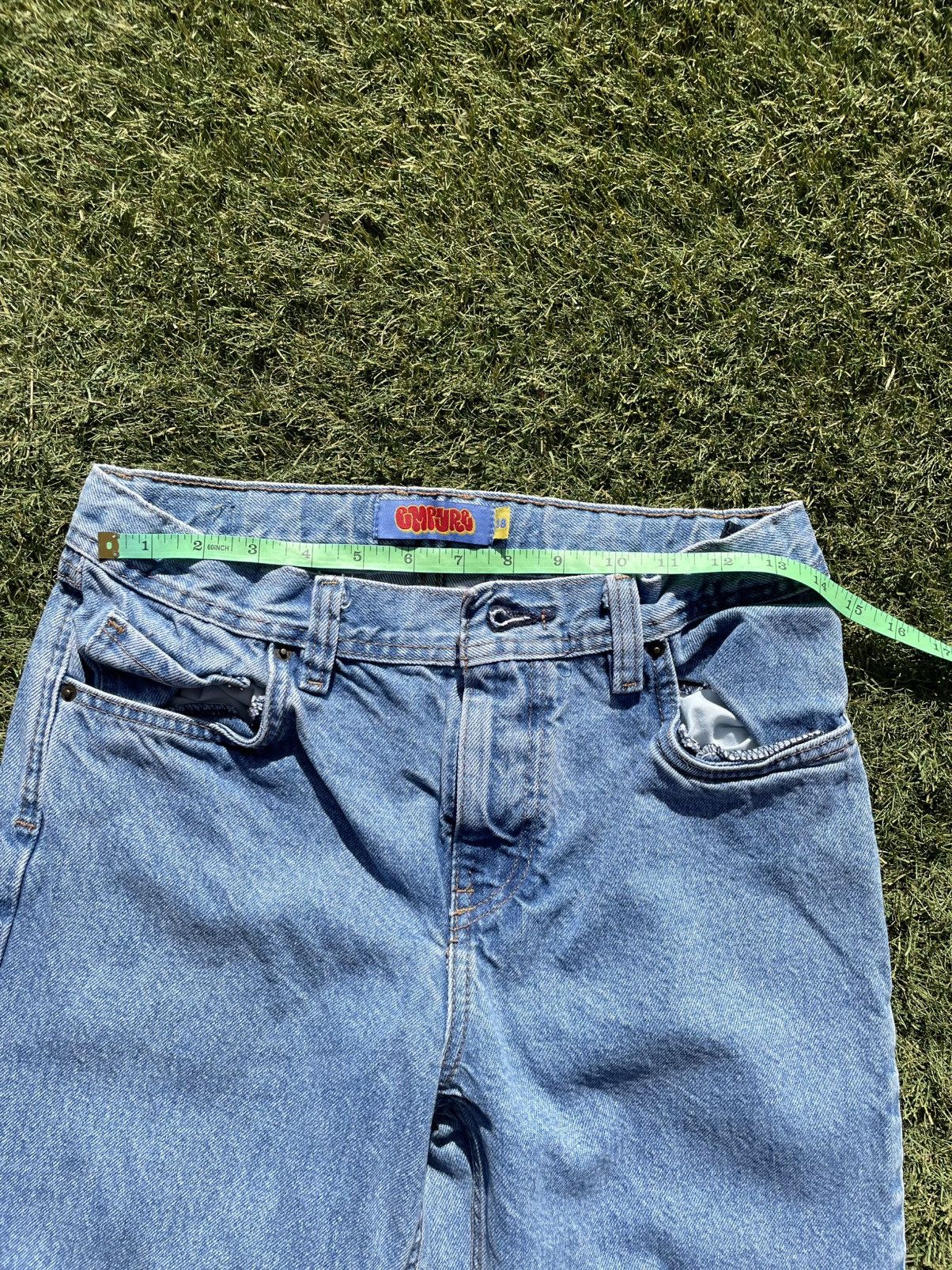 Empyre Empyre Jeans 28 Baggy Fit Blue Distressed Denim Relaxed Y2K Size US 28 / EU 44 - 3 Thumbnail
