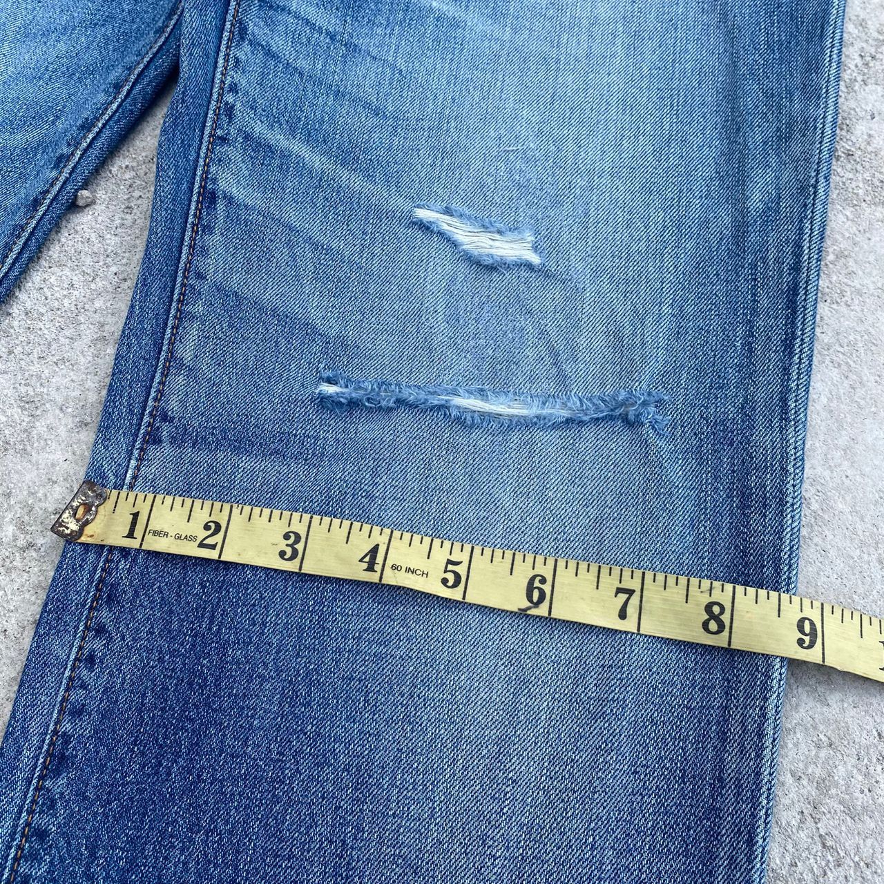 Levi's Vintage Levis 502 Distressed Denim Kurt Cobain Style Size US 33 - 6 Thumbnail