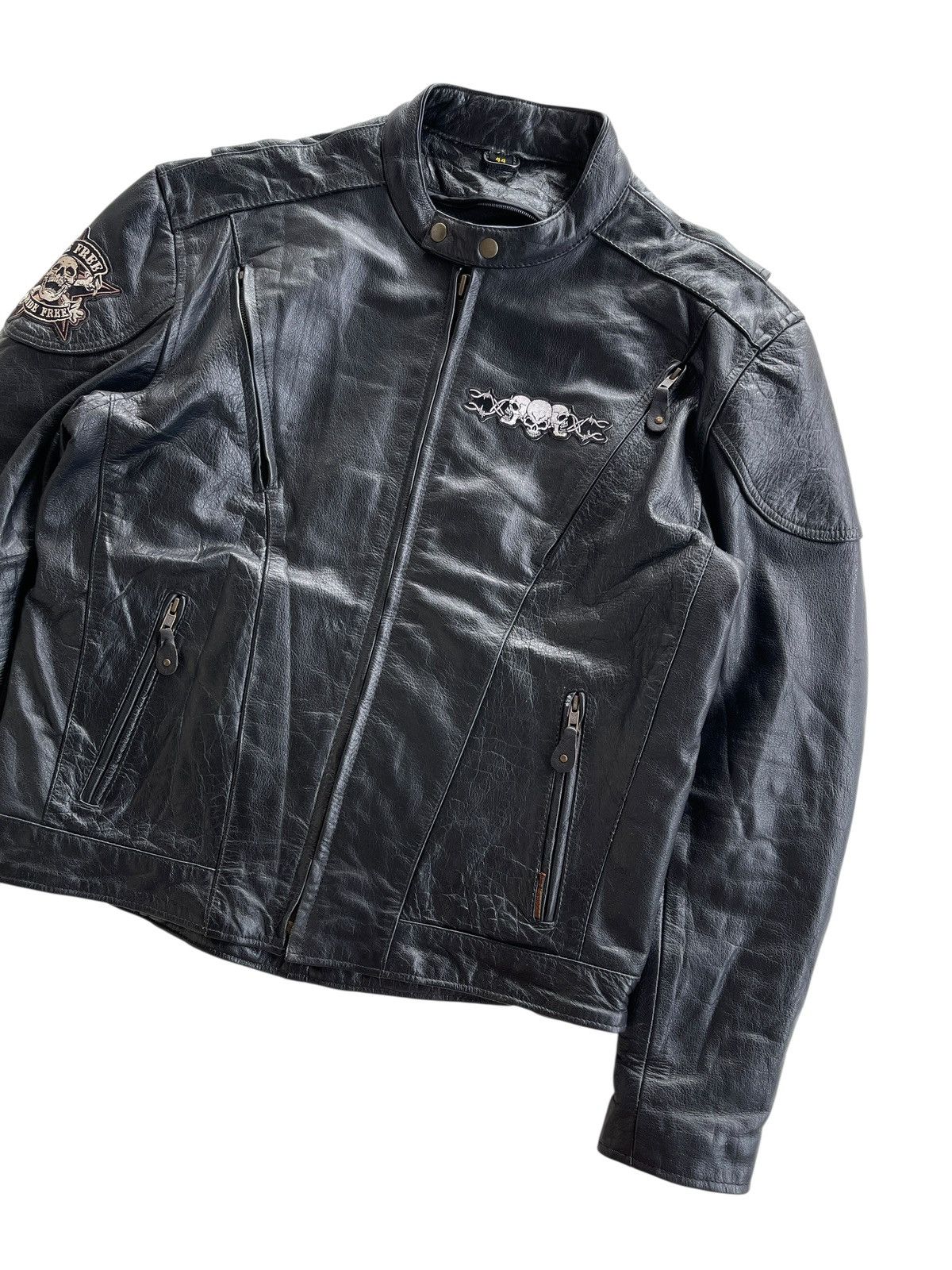 Leather Vintage Black Leather Rider Racing Jacket Size US XL / EU 56 / 4 - 11 Thumbnail