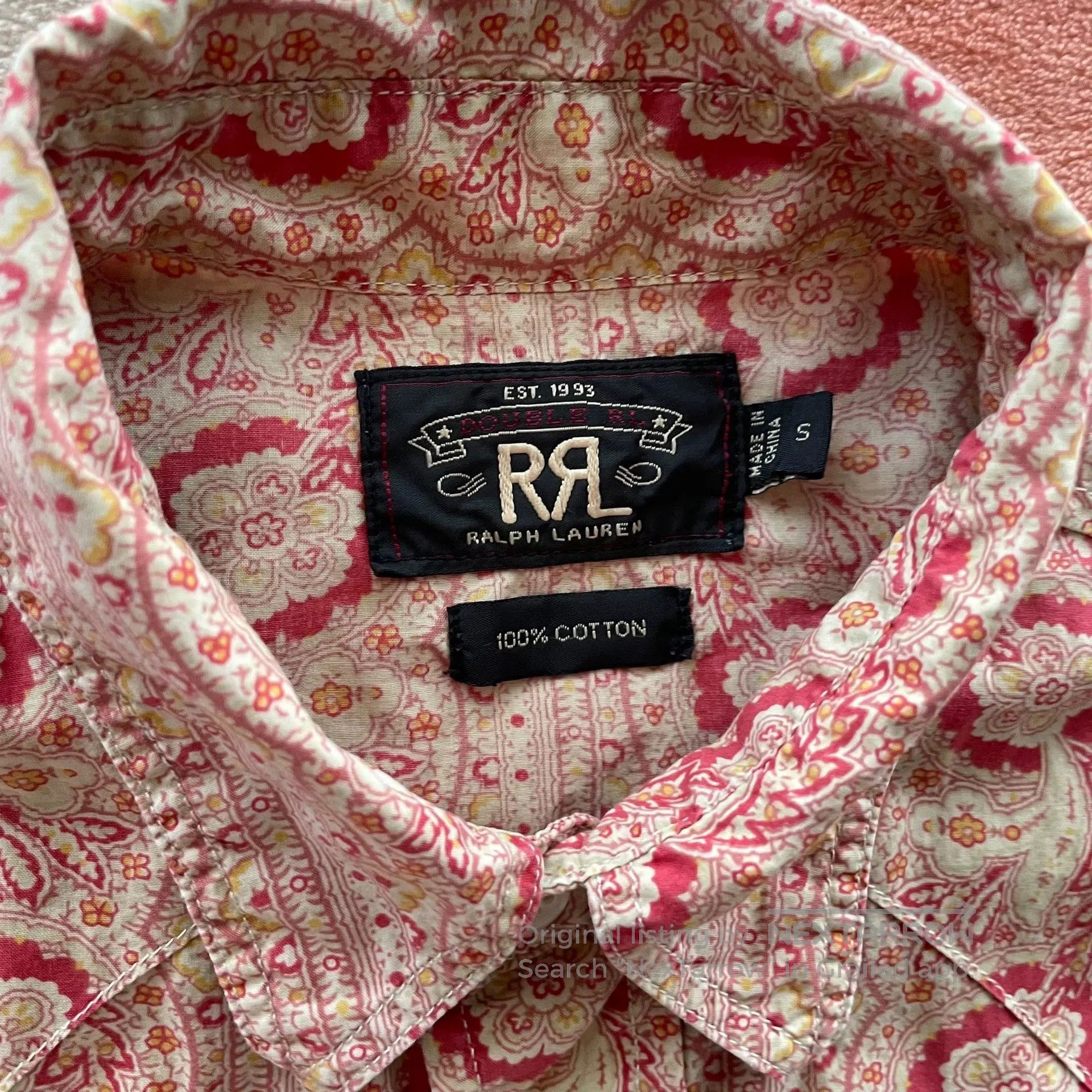 RRL Ralph Lauren RRL Ralph Lauren Printed Western Shirt. Size US S / EU 44-46 / 1 - 3 Thumbnail