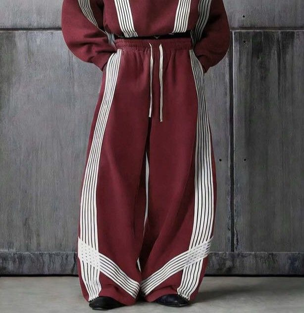 Japanese Brand Fukiishi x oue Striped Baggy Pants Size US 30 / EU 46 - 2 Thumbnail