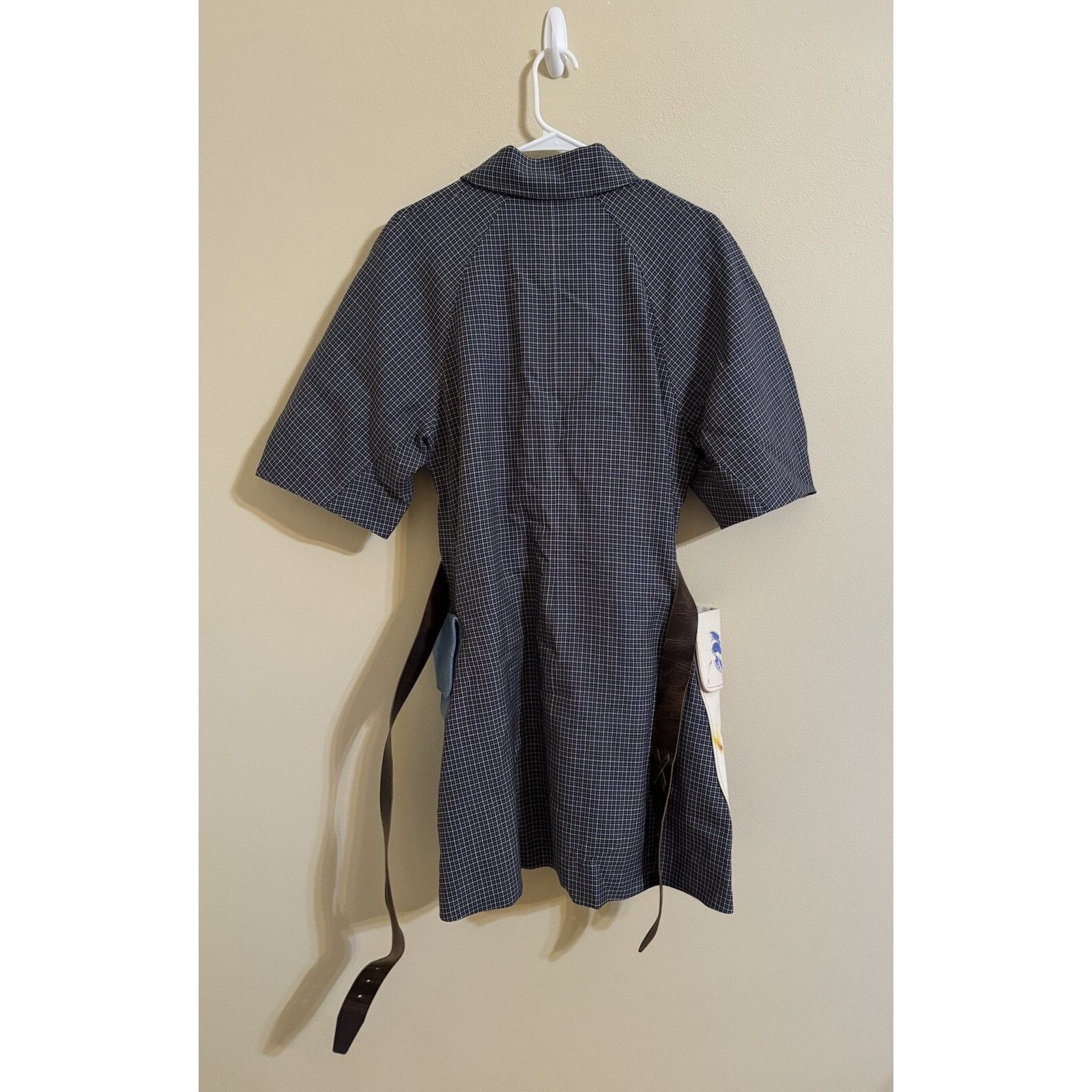 Gallery Dept. Gallery Dept. x Lanvin Mini Dress Belted Plaid Blue Size 46 Size L / US 10 / IT 46 - 6 Thumbnail