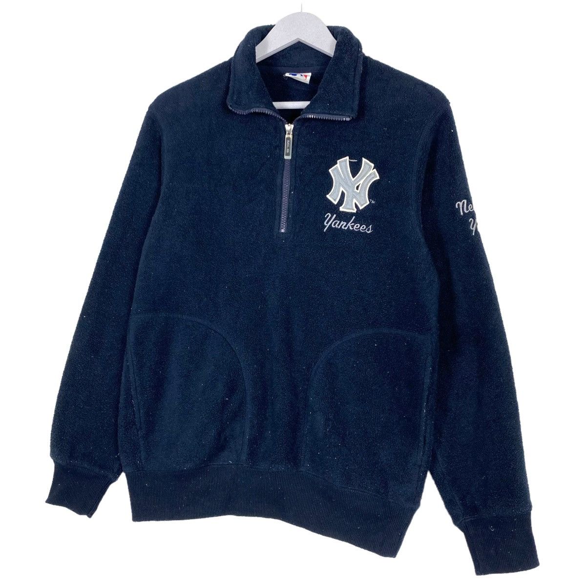 MLB × New York Yankees 💥MLB NY YANKEES FLEECE BIG LOGO HALFZIP SWEATER Size US M / EU 48-50 / 2 - 2 Thumbnail
