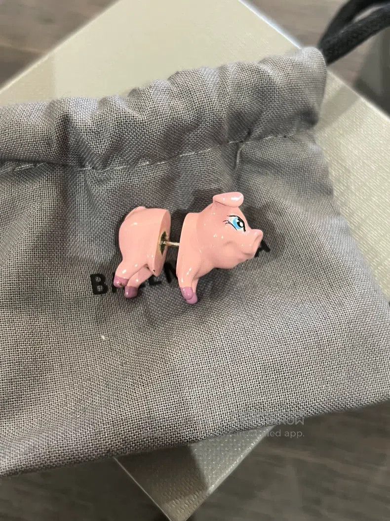Balenciaga Balenciaga Pig Ear Studs Size ONE SIZE - 2 Thumbnail