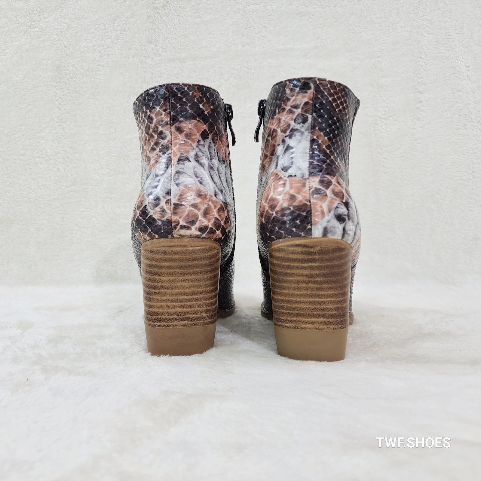 Other Autumn Colorful Multi Snake Country Western Cowgirl Ankle Bo Size US 9 / IT 39 - 3 Thumbnail