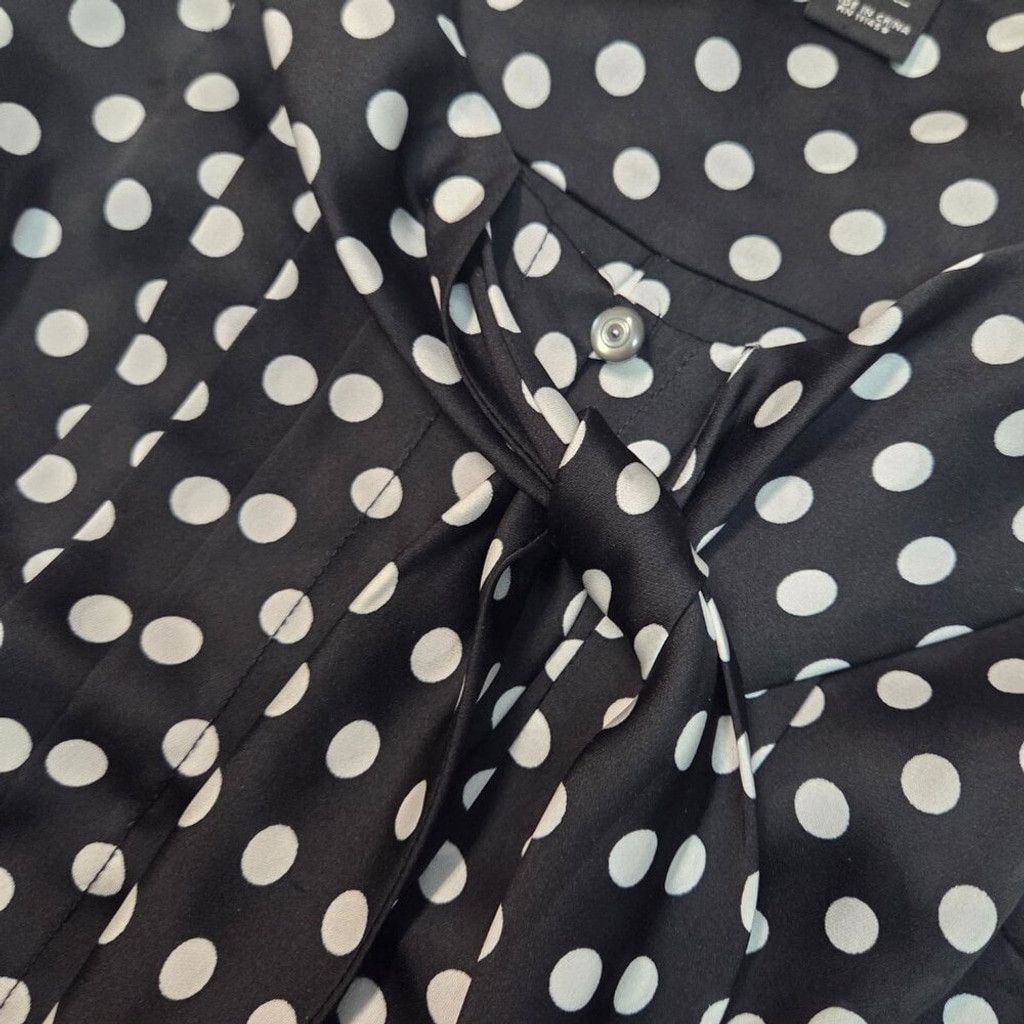 White House Black Market White House Bla Market-Chic &Polka Dot Sleeveless Blouse 2XS Size XXS / US 00 / IT 34 - 2 Thumbnail