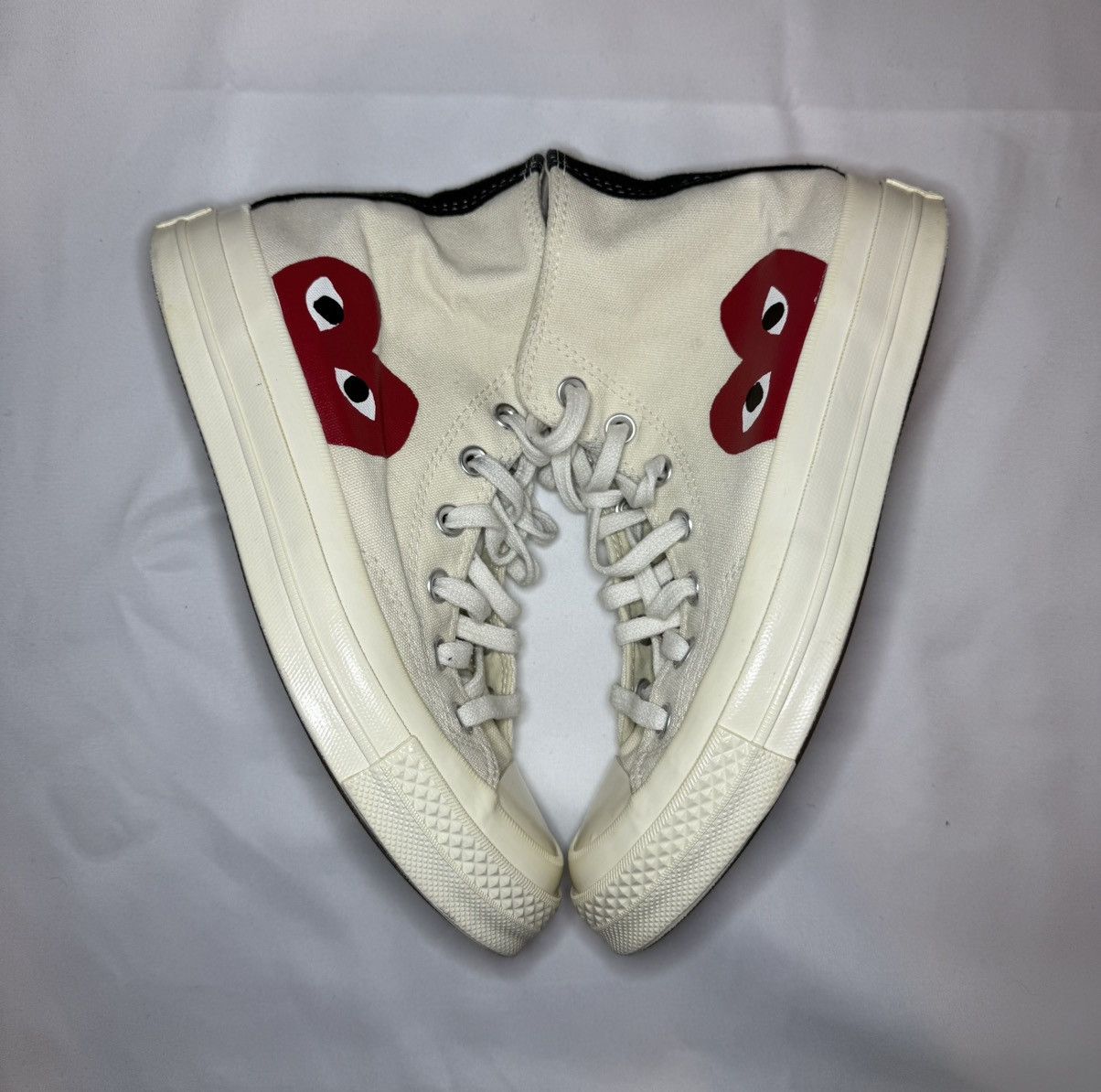 Comme des Garcons PLAY × Converse Comme des Garçons Play x Converse Chuck Taylor High – UK 5 Size US 7.5 / IT 37.5 - 2 Thumbnail