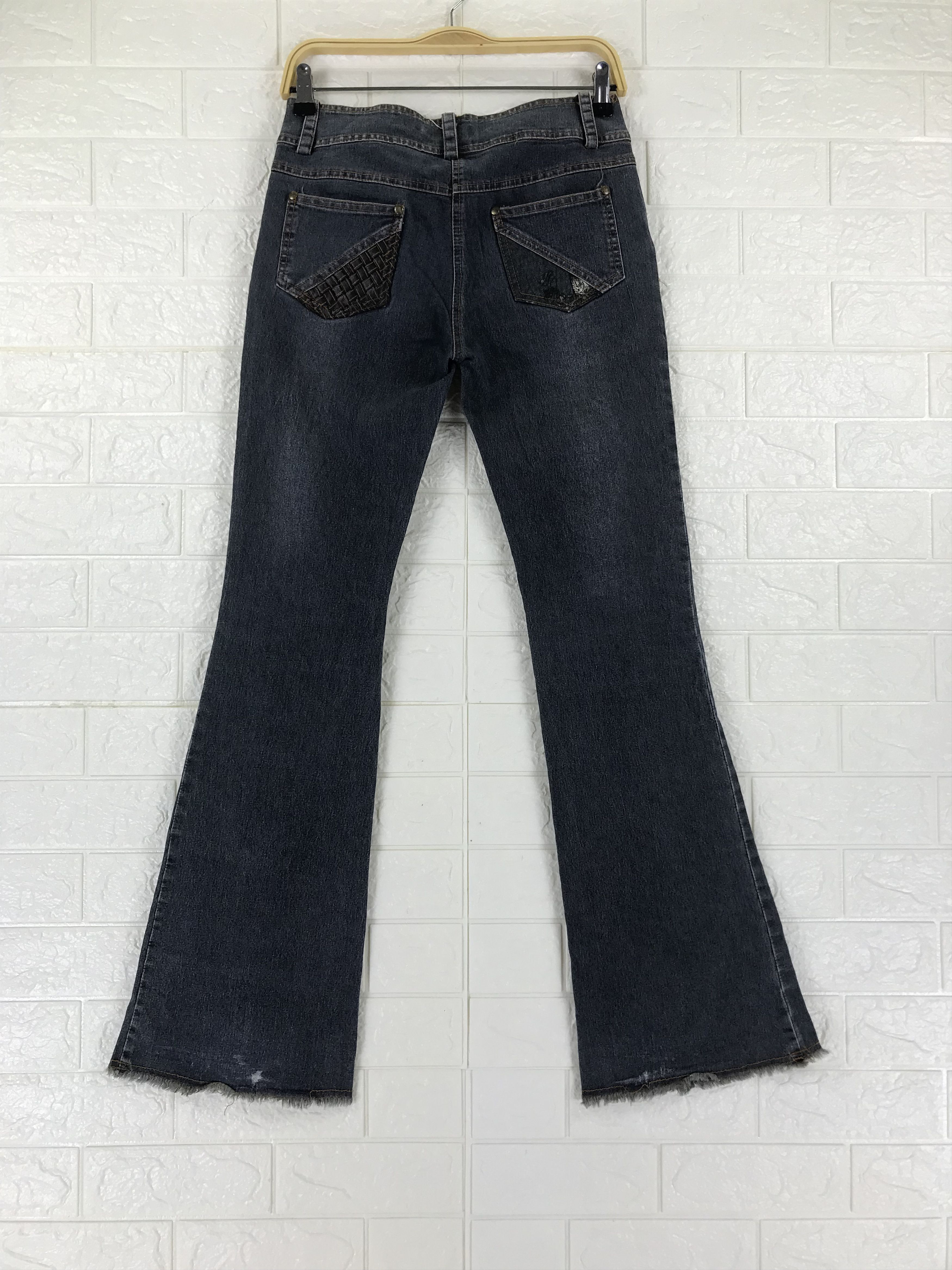 If Six Was Nine Vintage Japanese Patchwork Design Jeans Size 29" - 5 Thumbnail