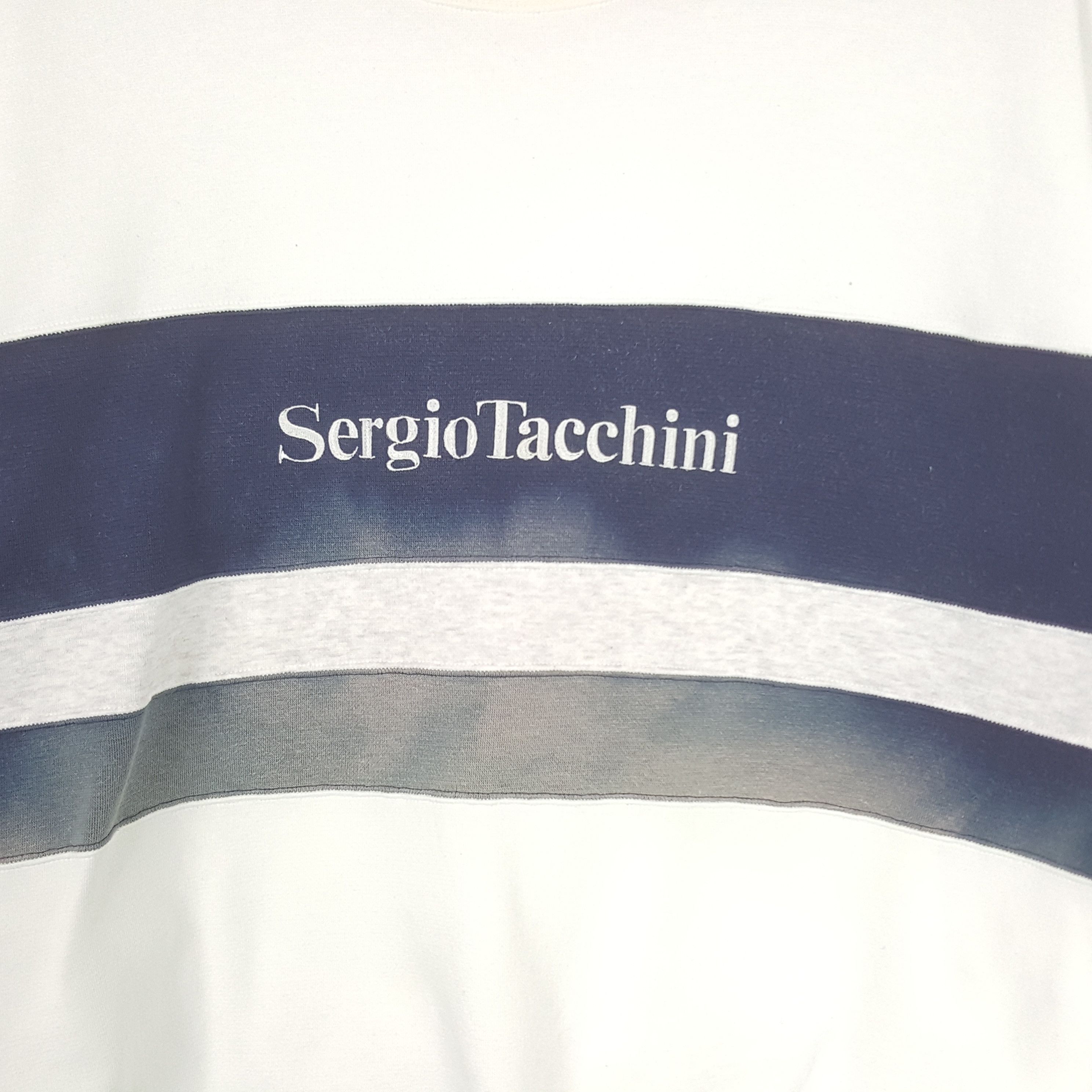 Sergio Tacchini × Vintage Vintage Sergio Tacchini Sweatshirt Size US XL / EU 56 / 4 - 2 Thumbnail